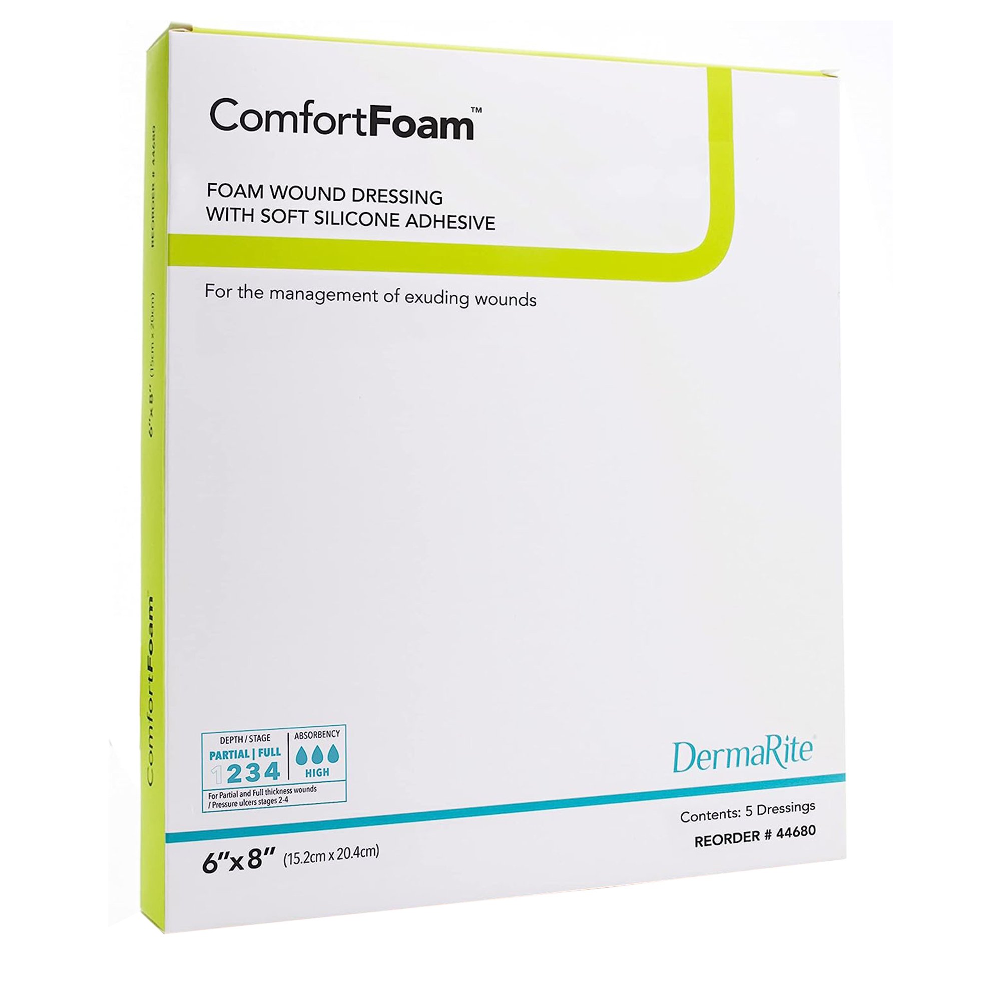 Sion Brands LLC - 44680 ComfortFoam™ Silicone Adhesive without Border Silicone Foam Dressing