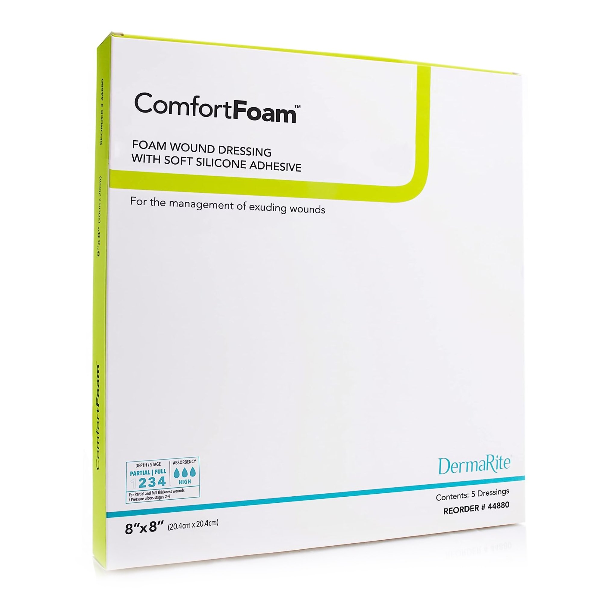 Sion Brands LLC - 44880 ComfortFoam™ Silicone Adhesive without Border Silicone Foam Dressing