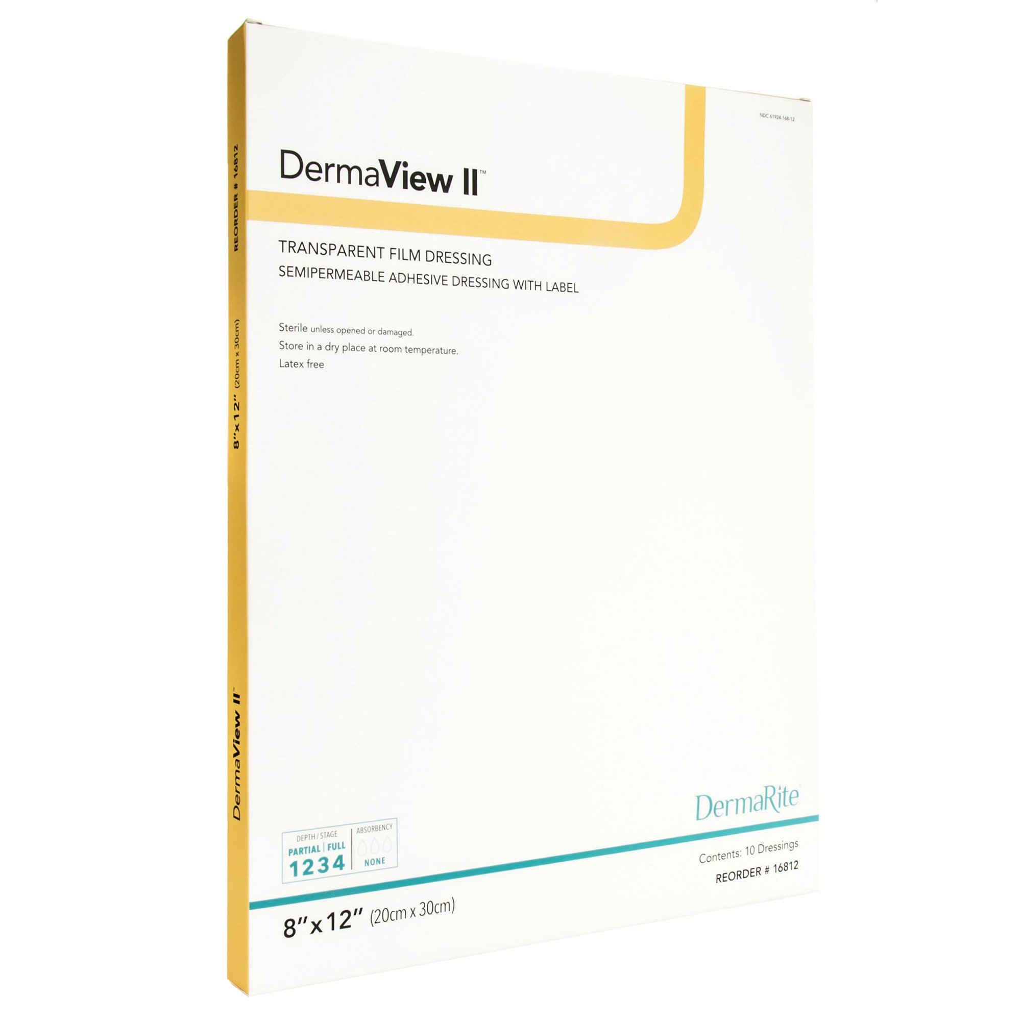 Sion Brands LLC - 16812 DermaView II™ Transparent Film Dressing with Border