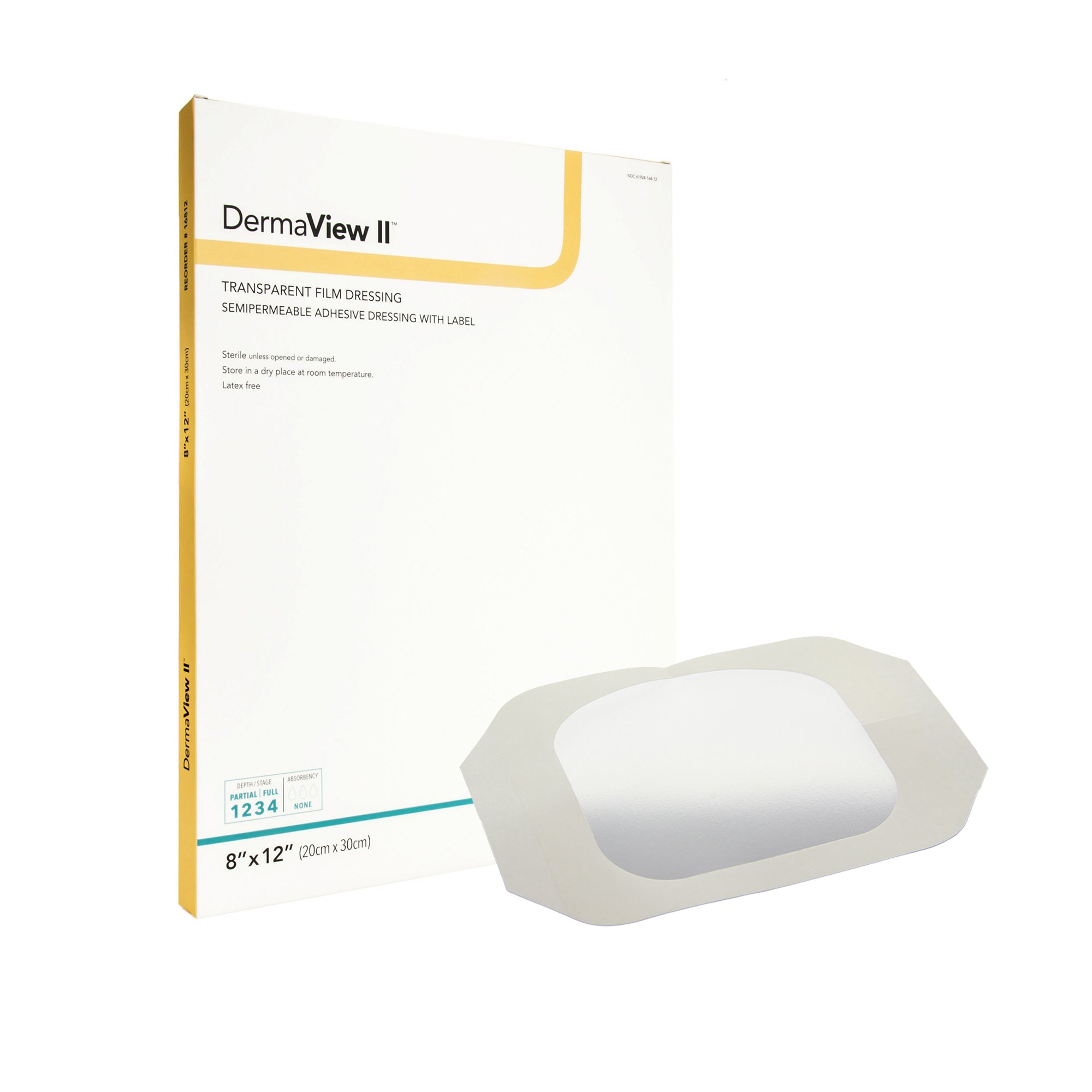 Sion Brands LLC - 16812 DermaView II™ Transparent Film Dressing with Border