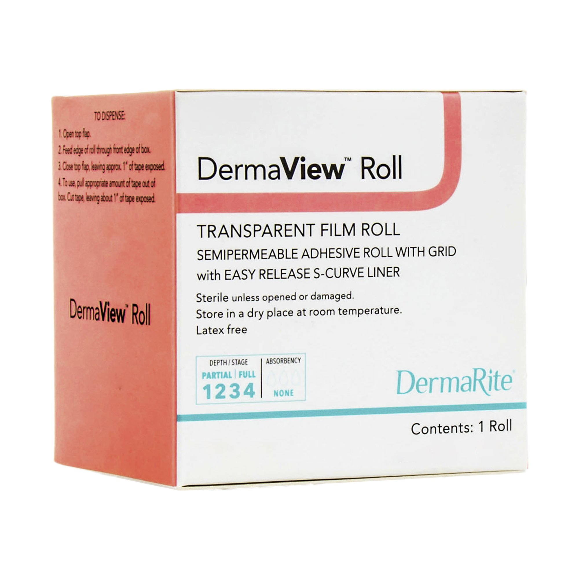 Sion Brands LLC 15411 - DermaView™ Transparent Film Dressing, 4 Inch x 11 Yard - 1/Each