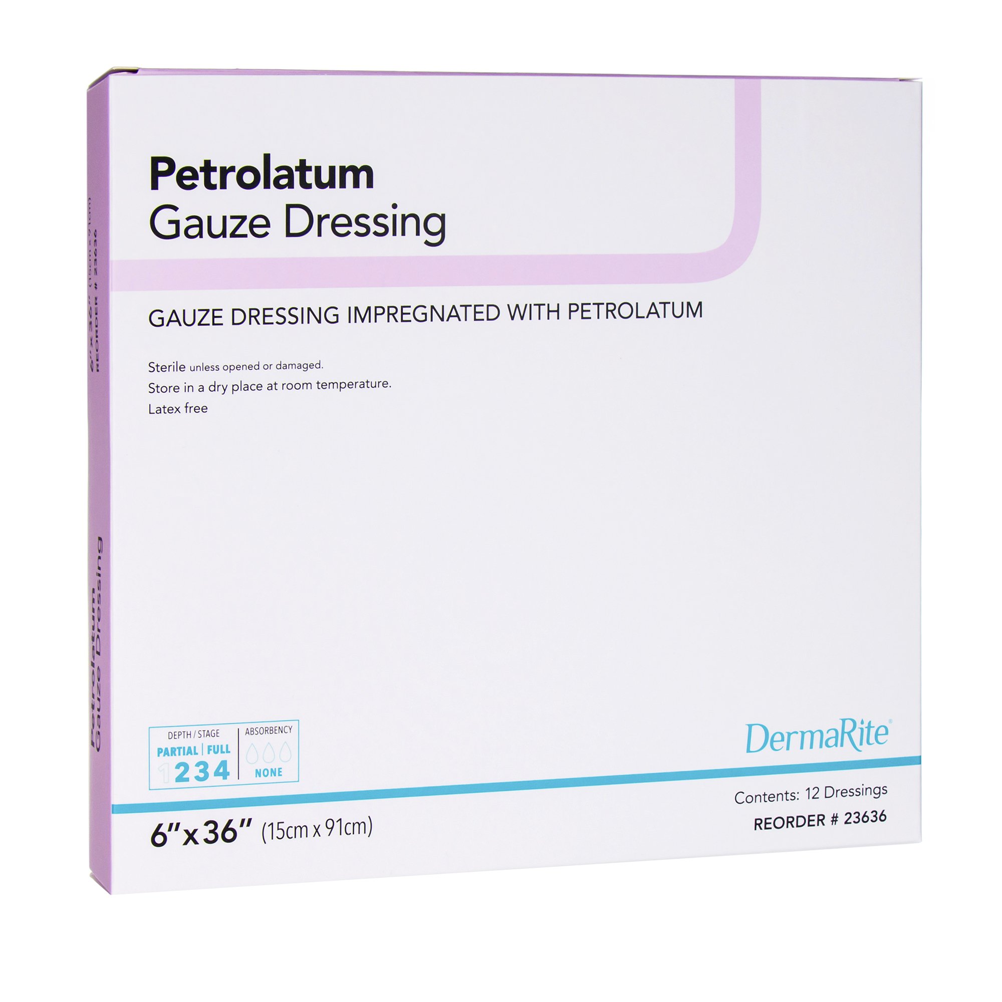 Sion Brands LLC - 23636 DermaRite® Petrolatum Impregnated Dressing