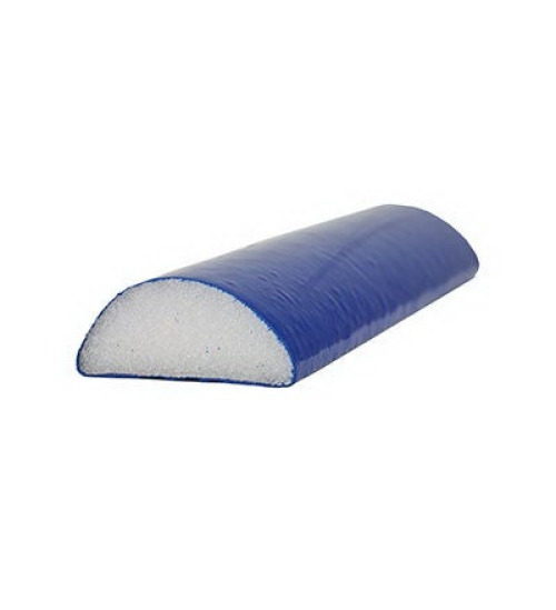 Fabrication Enterprises - 30-2246 CanDo® Half-Round Therapy Foam Roller Jumbo Blue PE Foam / TufCoat 4 X 12 Inch