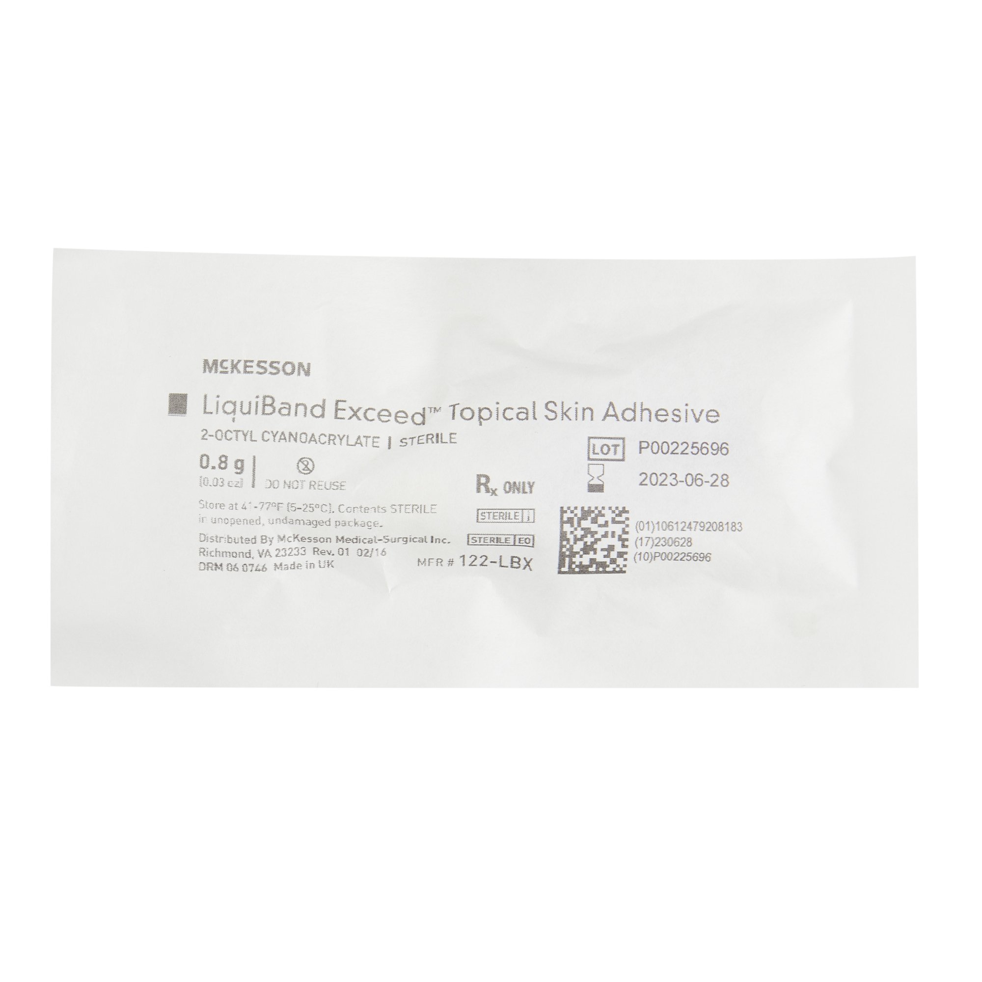 McKesson Brand - 122-LBX McKesson LIQUIBAND® Exceed Topical Skin Adhesive