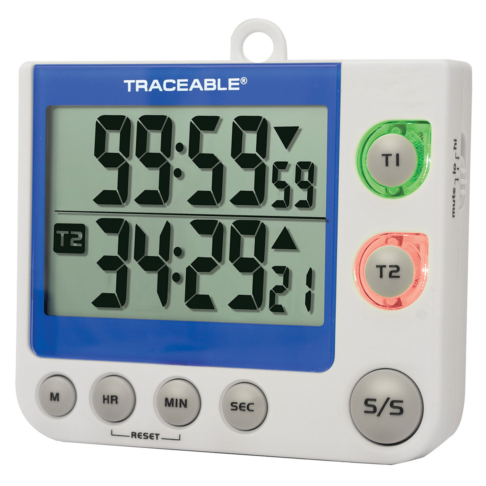 Cole-Parmer-Antylia Scientific - 94461-16 Electronic Alarm Timer 2 Channel Traceable® 100 Hours LED Display
