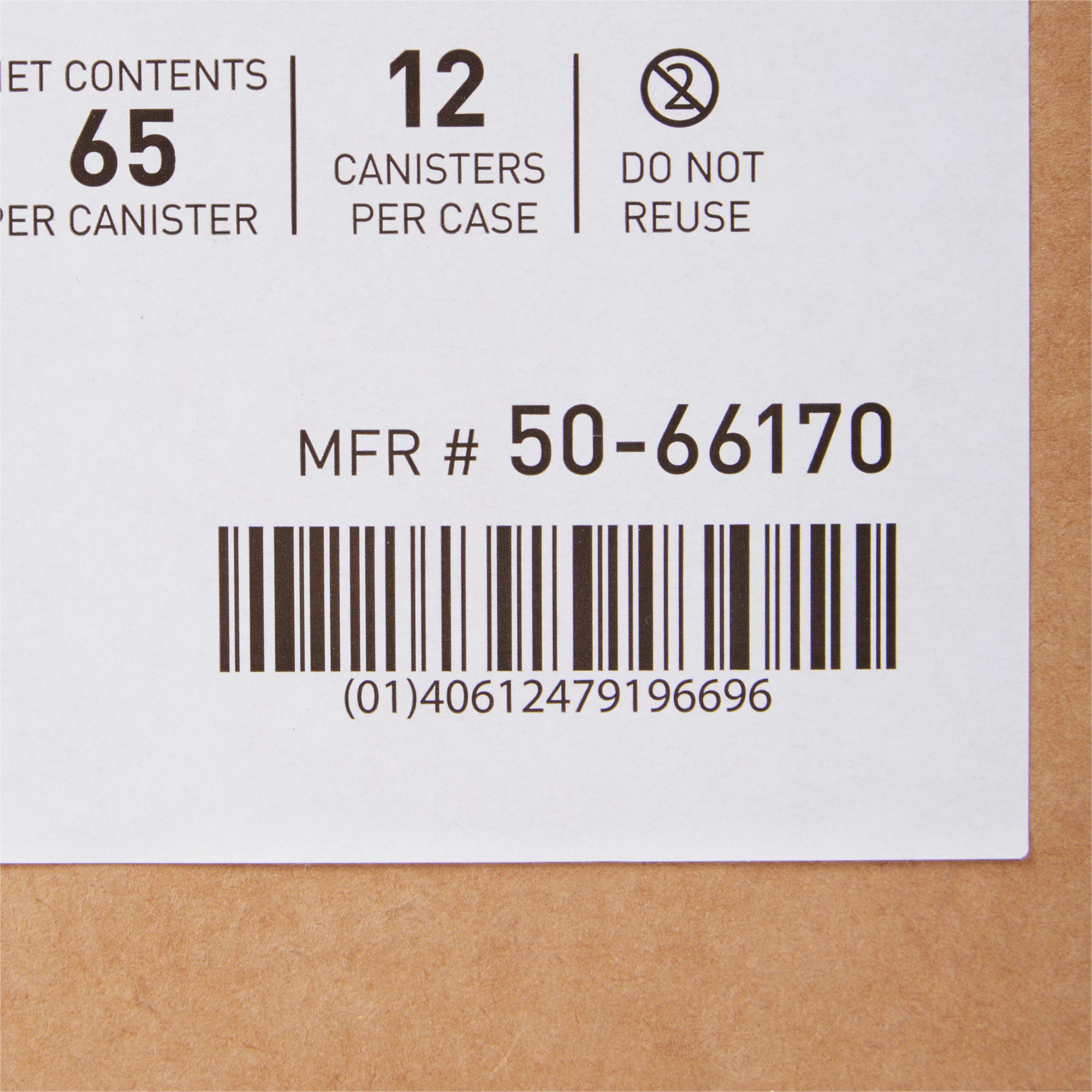 McKesson Brand 50-66170 - McKesson Germicidal Extra Large Surface Disinfectant Wipes, Canister - 1/Box, 12/Case