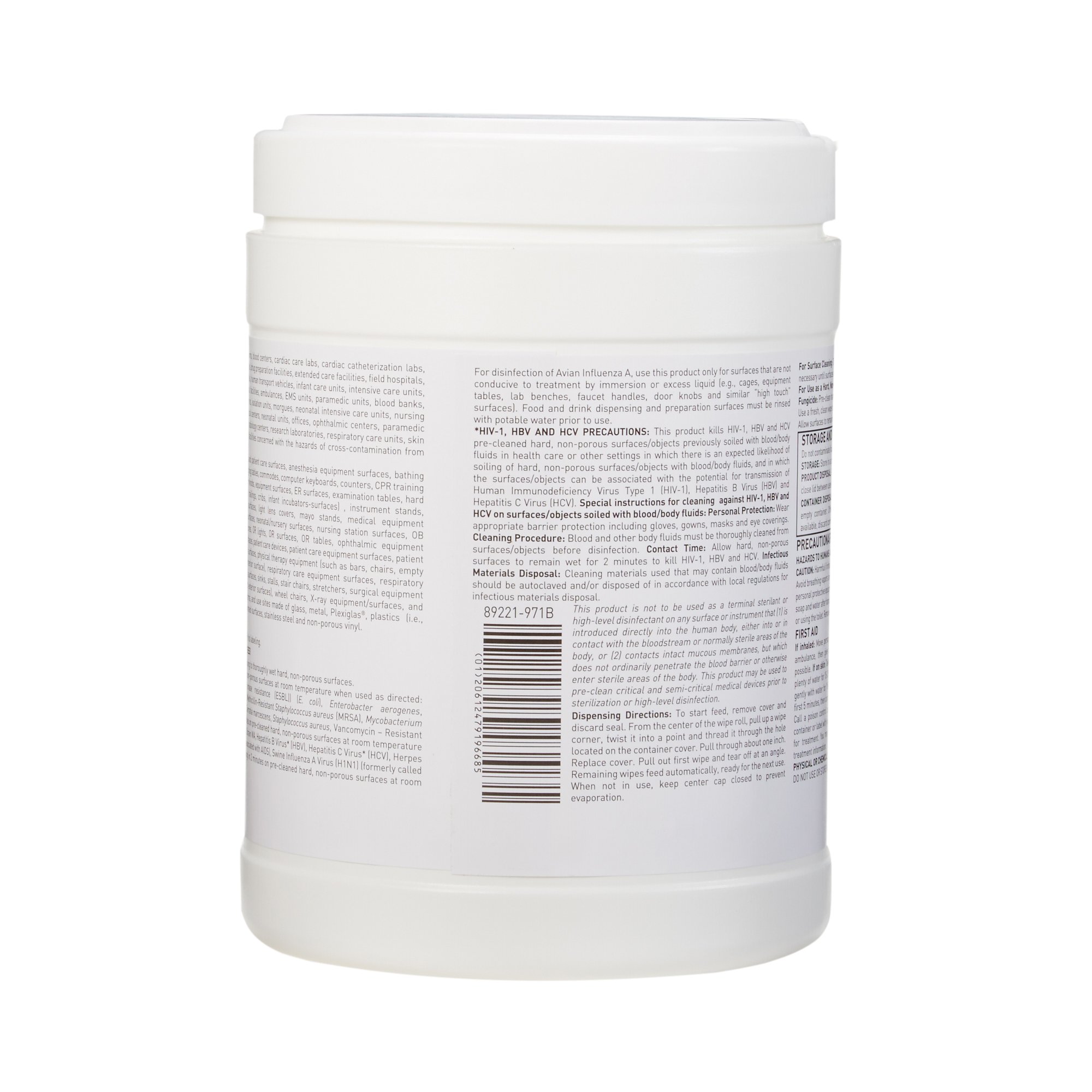McKesson Brand - 50-66170 McKesson Germicidal Extra Large Surface Disinfectant Wipes