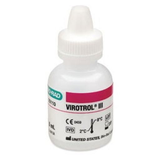 Bio-Rad Laboratories - 00110A Unassayed Control Virotrol® III HAV IgM, HBc IgM and Anti-HAV Single Level, Class A 1 X 5 mL