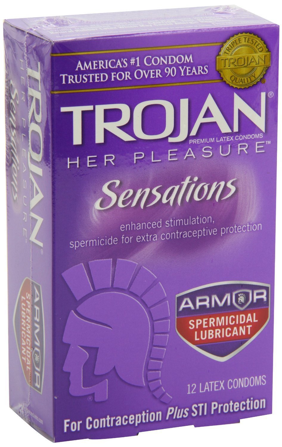Church and Dwight - 02260097352 Trojan® Her Pleasure® Lubricated Latex Condom