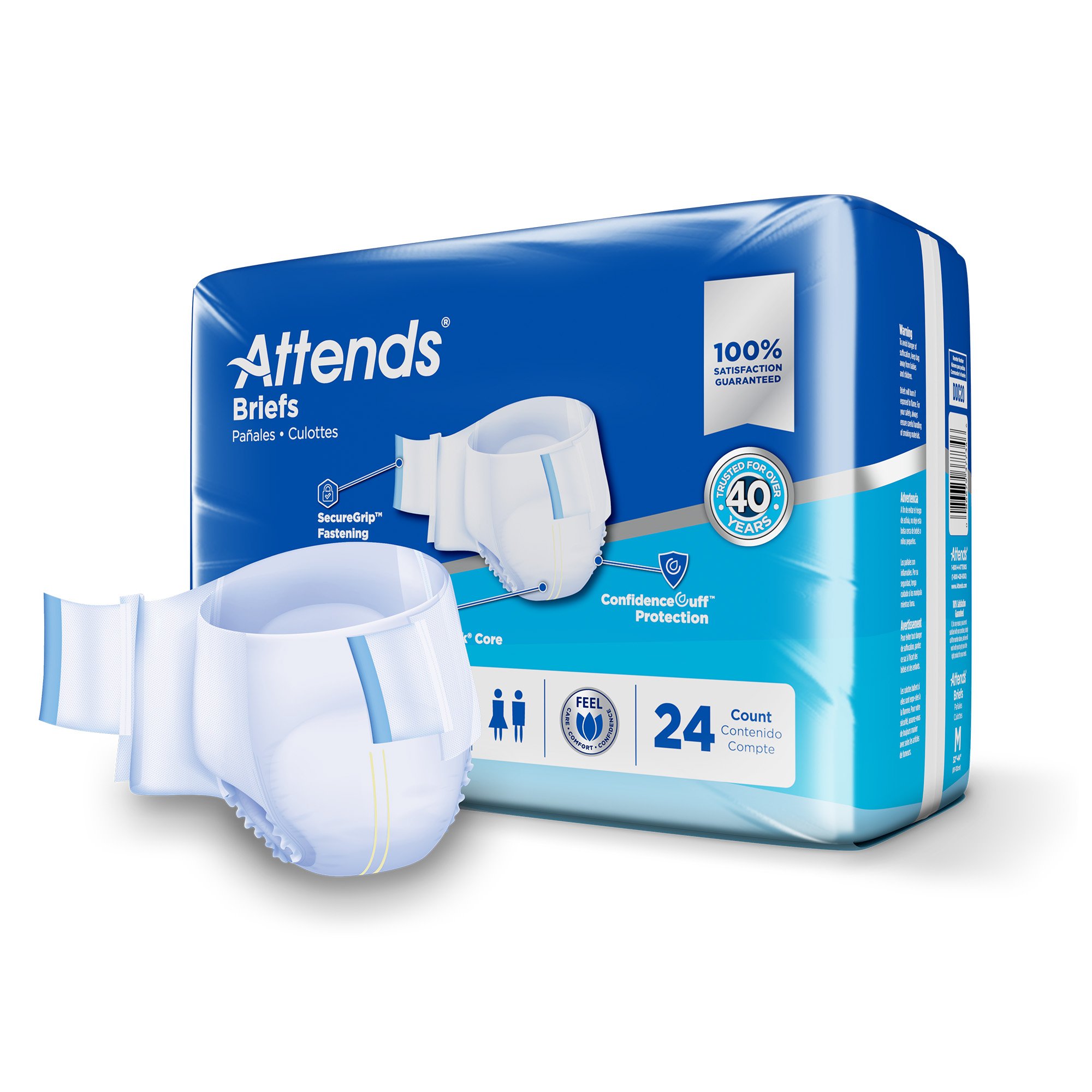 Attends Healthcare Products DDC20 - Attends® Advanced Briefs, Medium - 24/Bag, 96/Case