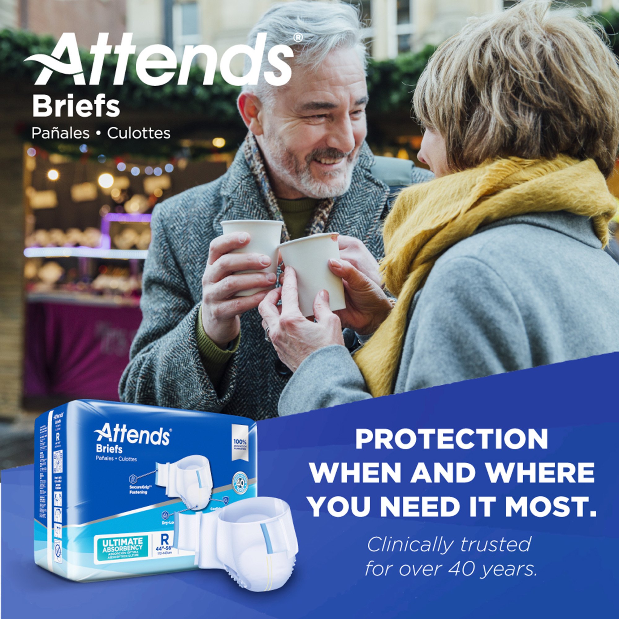 Attends Healthcare Products DDC25 - Attends® Advanced Briefs, Regular - 20/Bag, 80/Case
