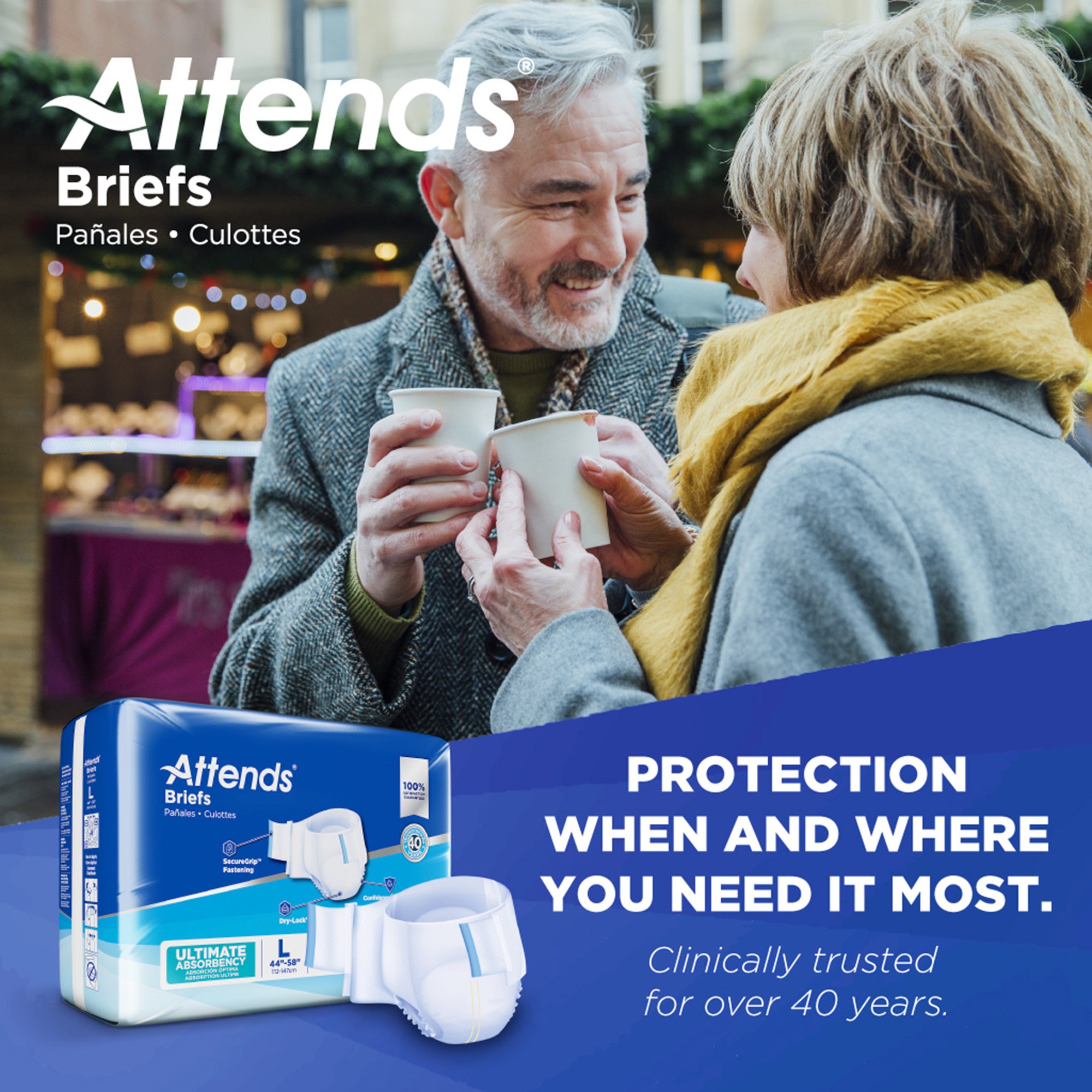Attends Healthcare Products DDC30 - Attends® Advanced Briefs, Large - 24/Bag, 72/Case