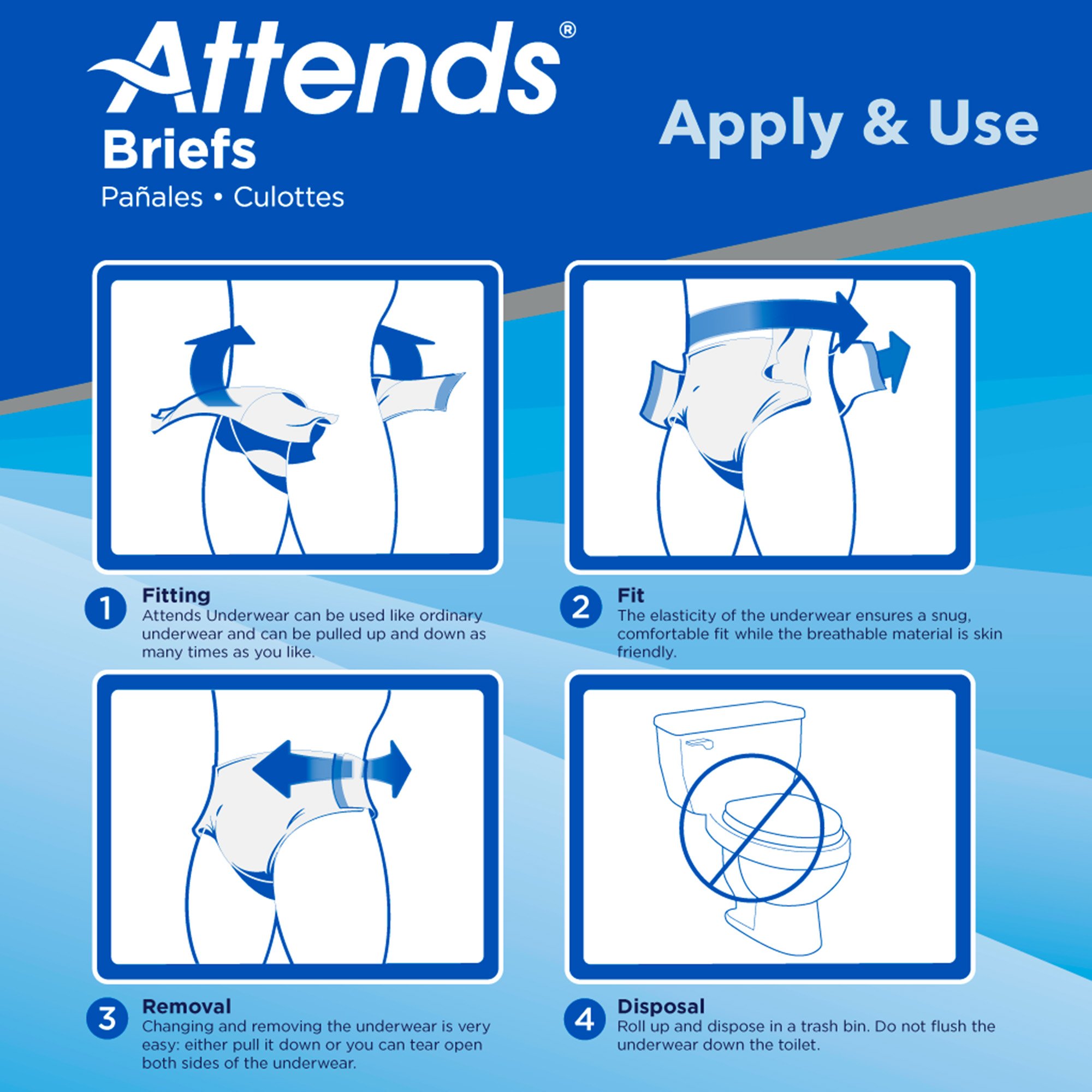 Attends Healthcare Products - DDC40 Attends® Advanced Briefs