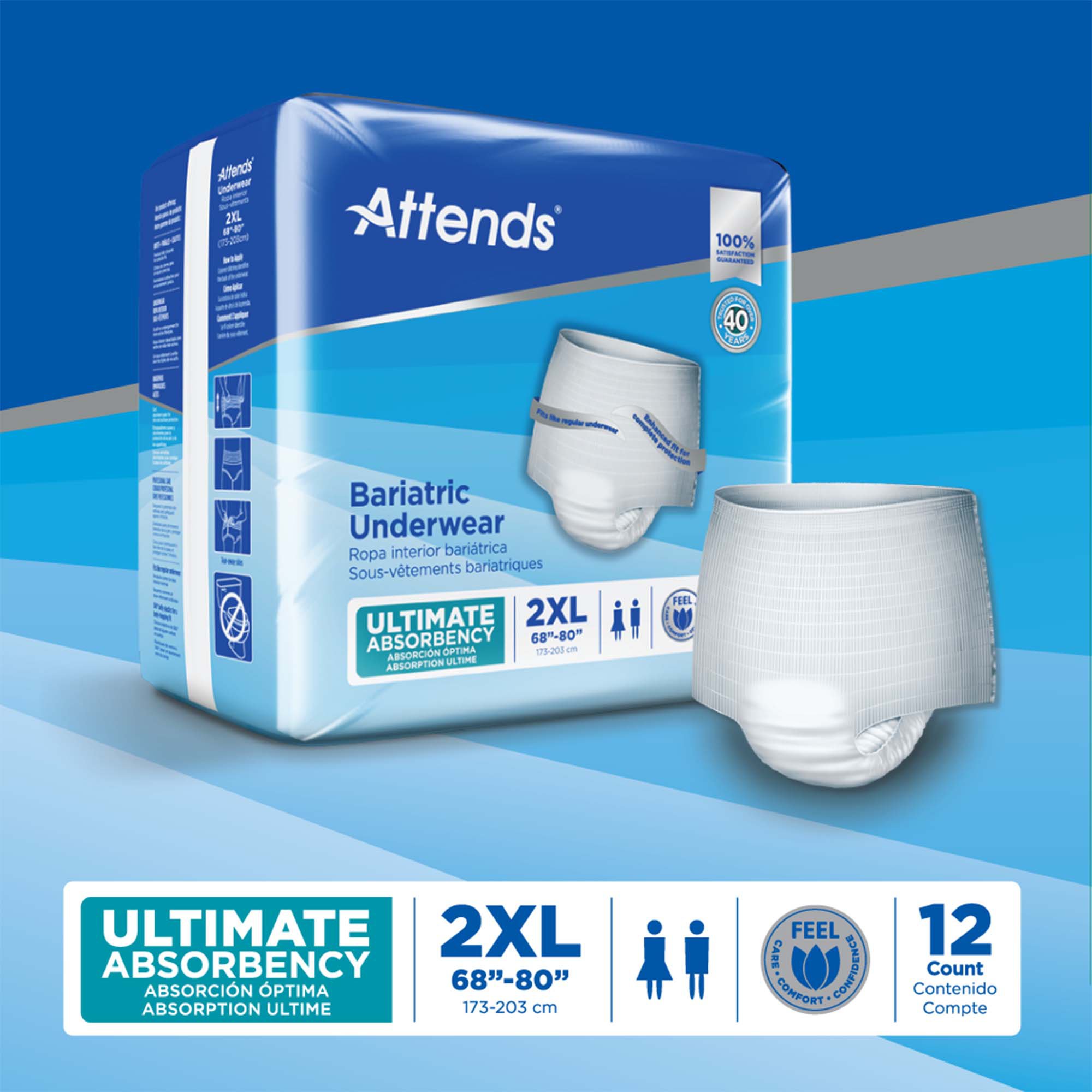 Attends Healthcare Products - AU50 Attends® Bariatric Protective Underwear