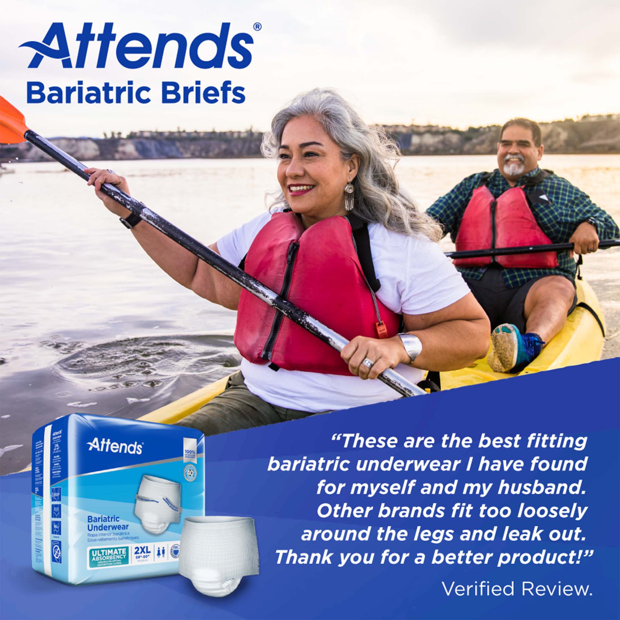 Attends Healthcare Products - AU50 Attends® Bariatric Protective Underwear