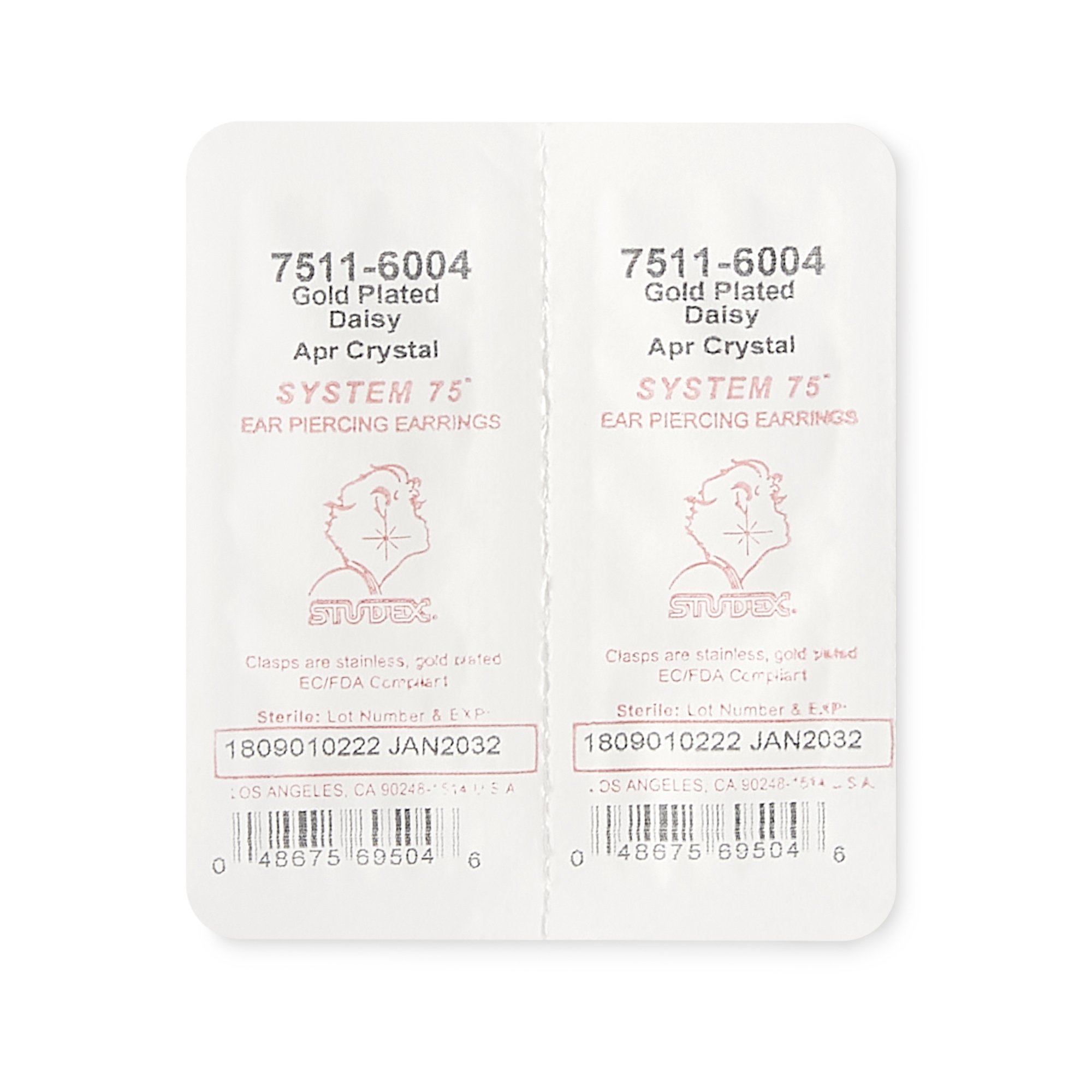 System 75 Ear Piercing Stud 126 by Medisystem
