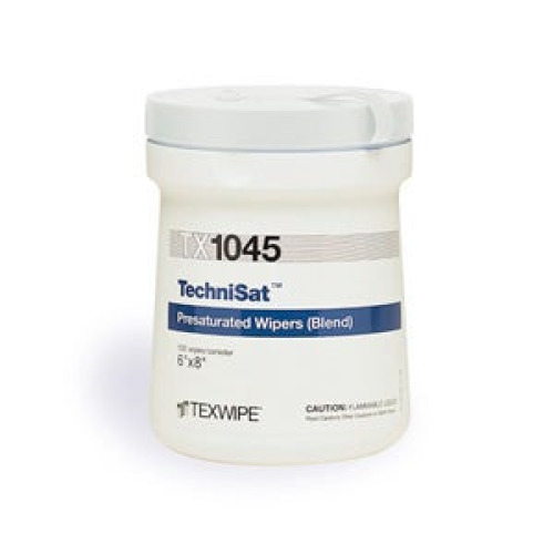 Iso-Med - TX1045 Surface Disinfectant Cleaner TechniSat® TechniCloth® Premoistened Cleanroom Manual Pull Wipe 100 Count Canister Alcohol Scent NonSterile