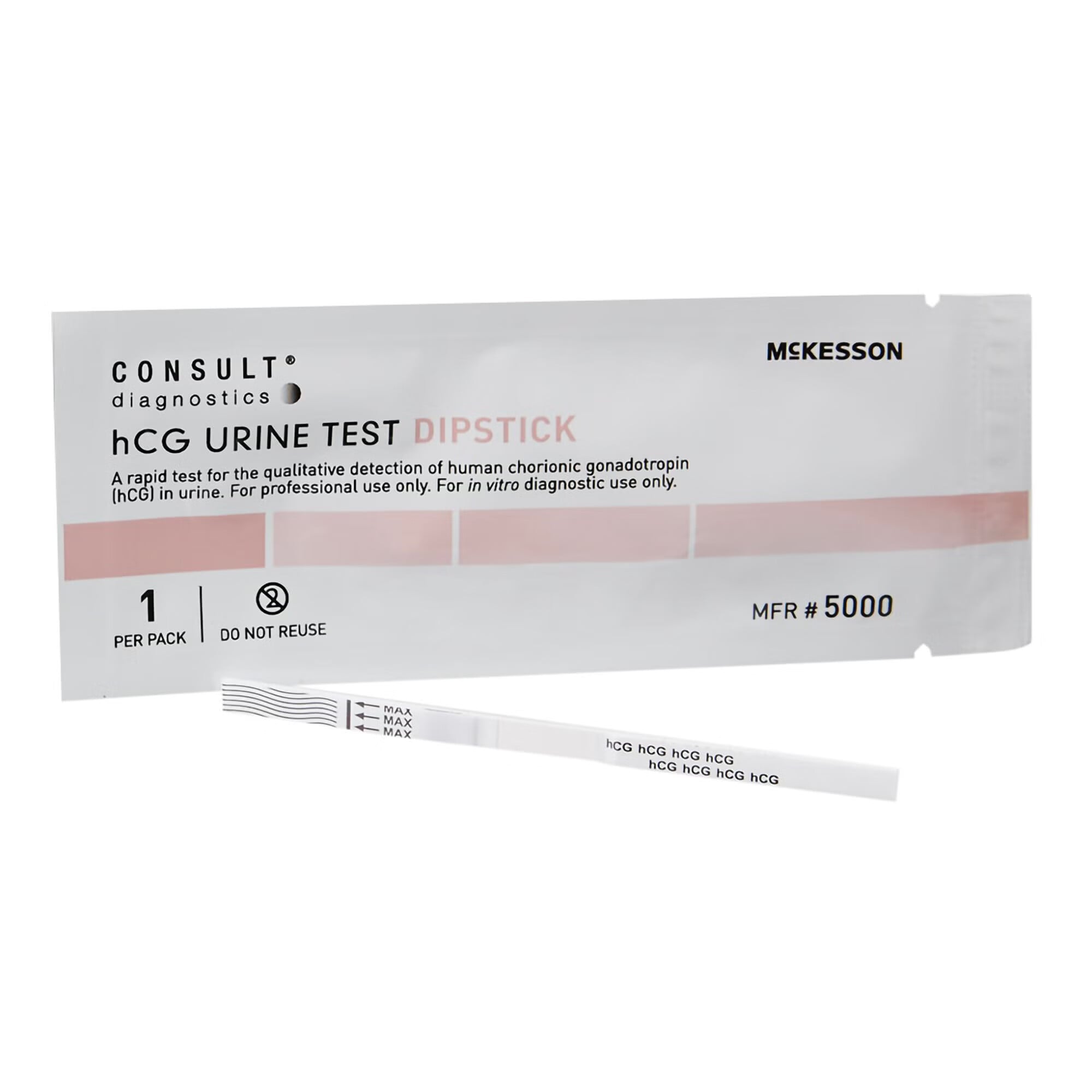 McKesson Brand - 5000 Reproductive Health Test Kit McKesson Consult™ hCG Pregnancy Test 25 Tests CLIA Waived