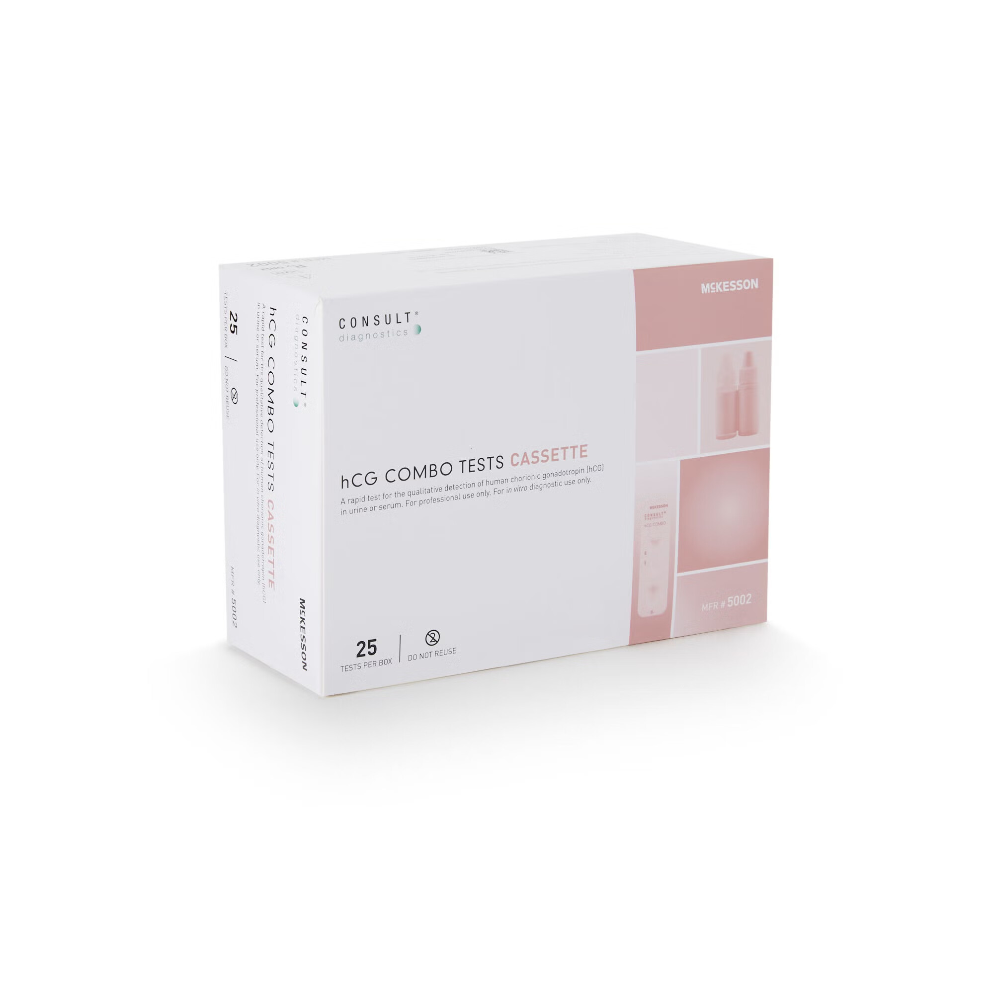 McKesson Brand - 5002 Reproductive Health Test Kit McKesson Consult™ hCG Pregnancy Test 25 Tests CLIA Waived Sample Dependent