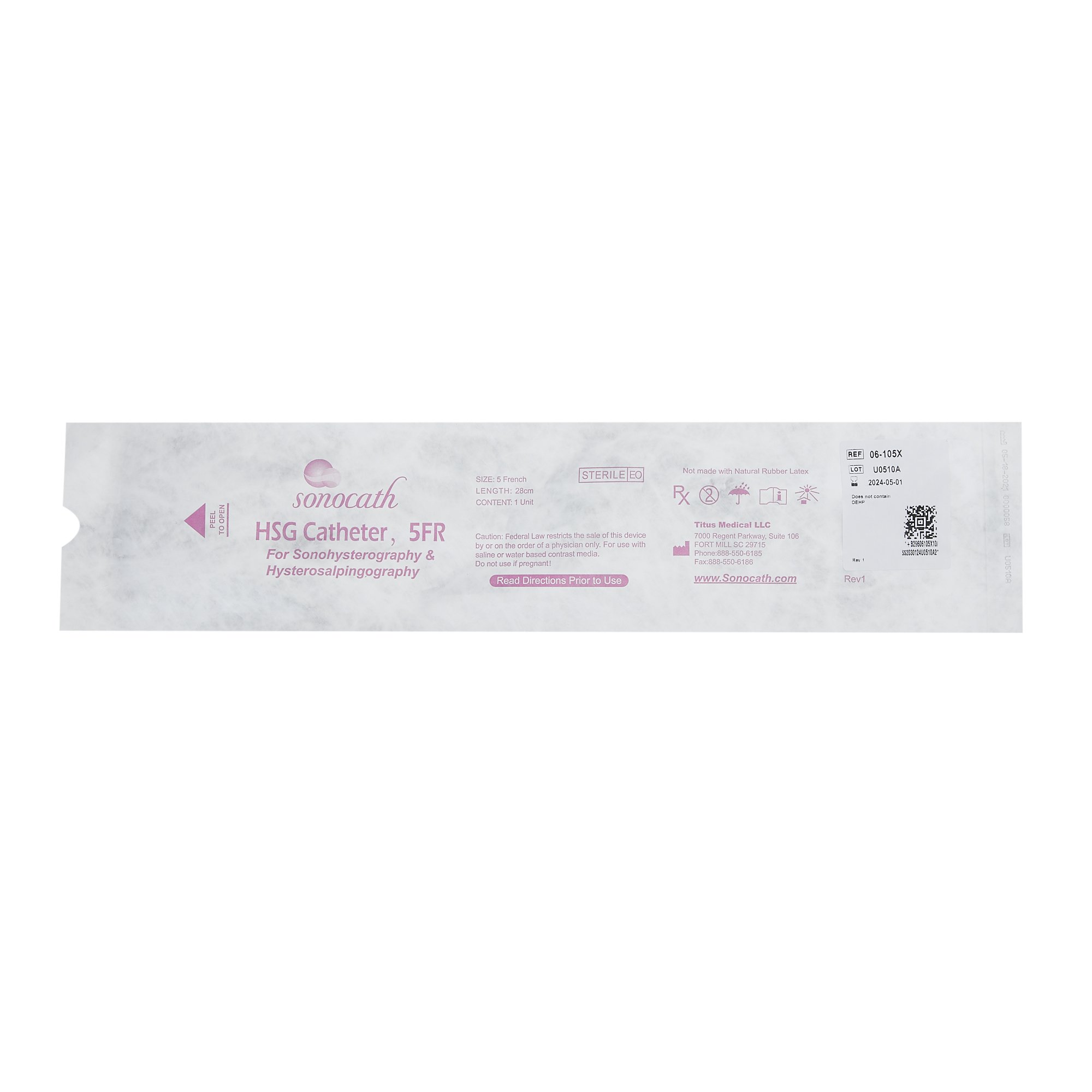 HSG Catheter 06-105X by Titus Medical
