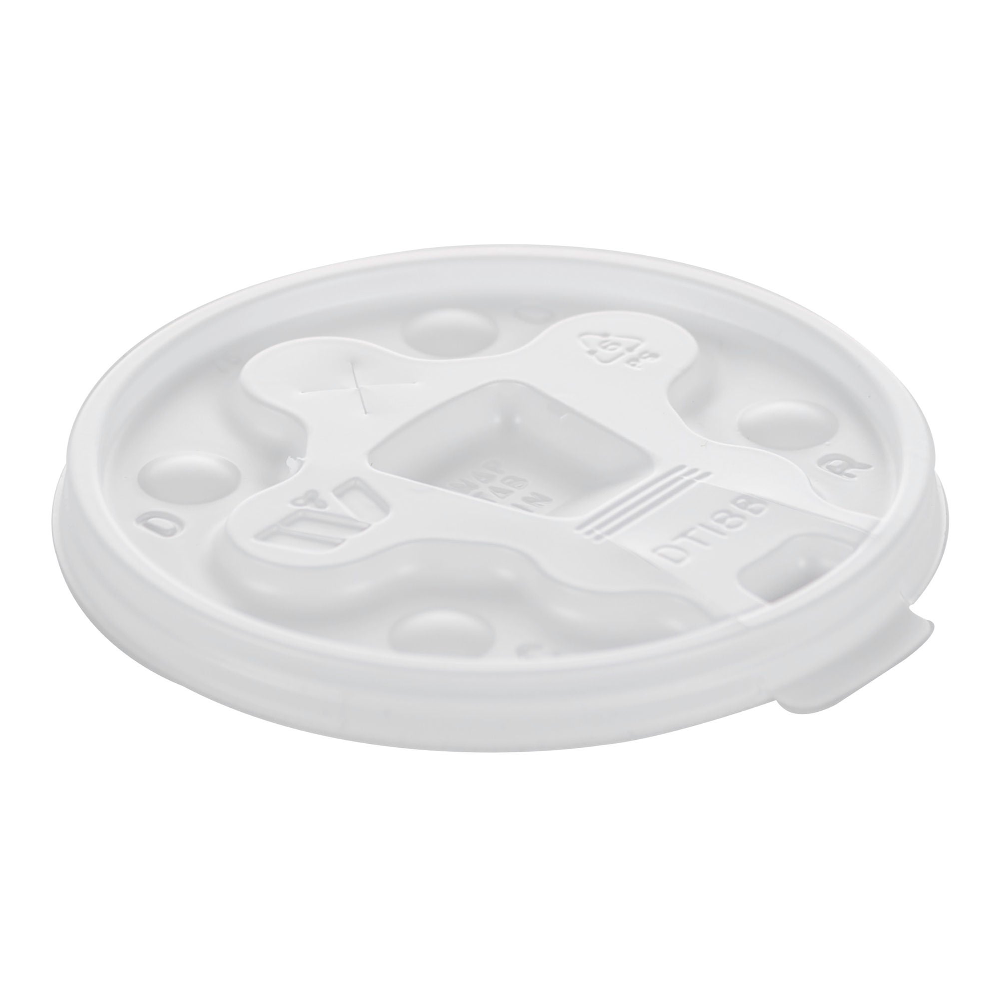 RJ Schinner Co - DT18B Drinking Cup Lid WinCup® For 12 to 24 oz. Foam Cups White Foam Disposable