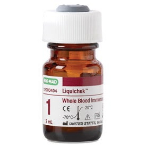 Bio-Rad Laboratories - 12000404 Assayed Control Liquichek™ Whole Blood Immunosuppressant Level 1 6 X 2 mL