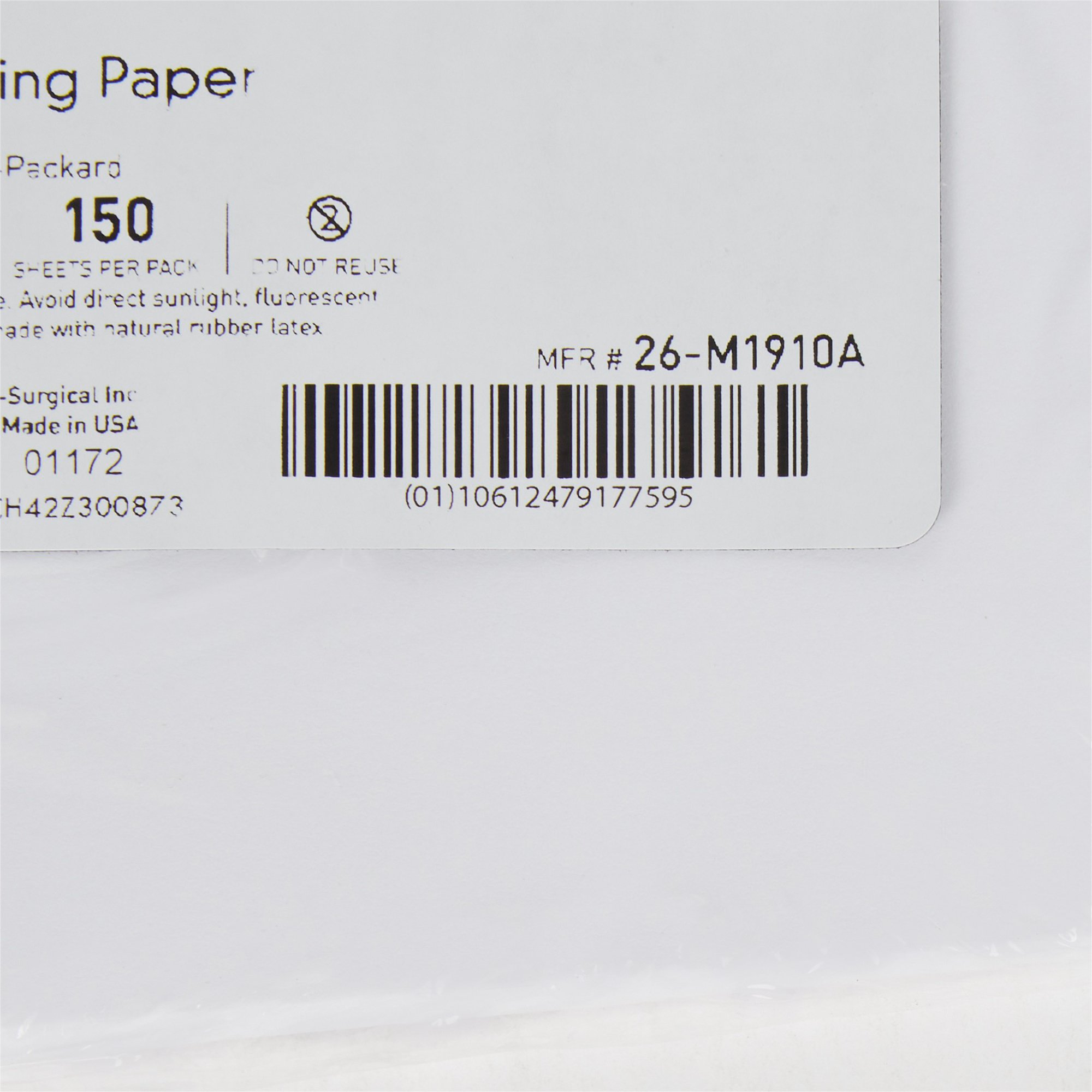 McKesson Brand - 26-M1910A McKesson Fetal Monitoring Paper