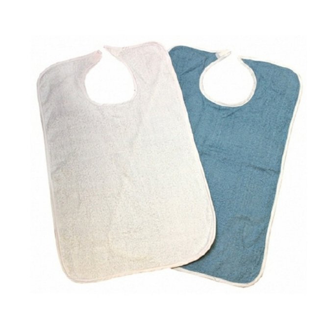 Beck's Classic PBIBP2233SNP - Beck's Classic Adult Bib, Highland Blue Plaid, 22 x 33 in. - 1/Each, 12/Dozen, 72/Case