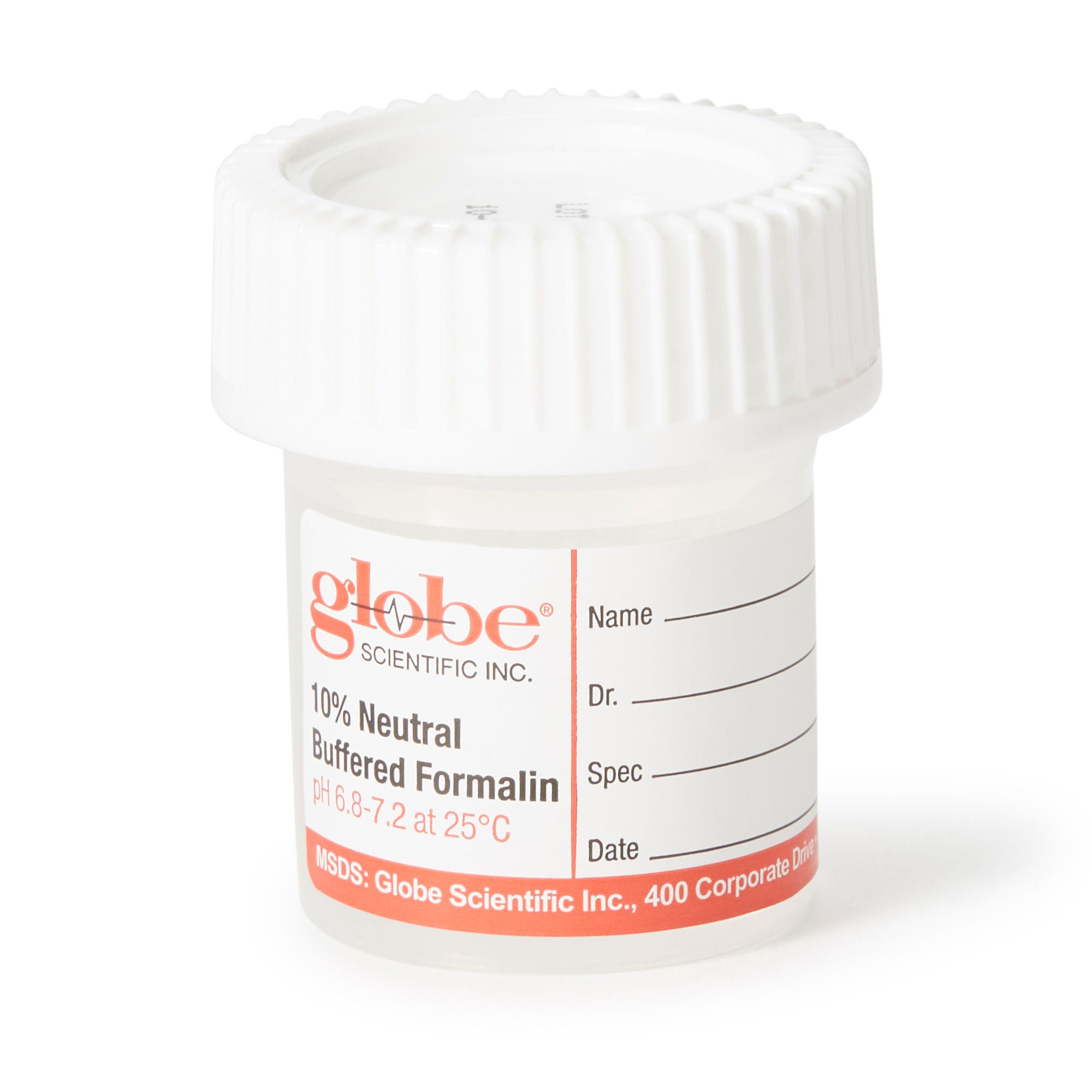 Globe Scientific - 6518FL Click-It™ Prefilled Formalin Container