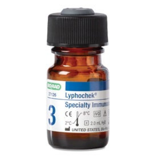 Bio-Rad Laboratories - 27126 Assayed Control Lyphochek® Specialty Immunoassay Level 3 6 X 2 mL