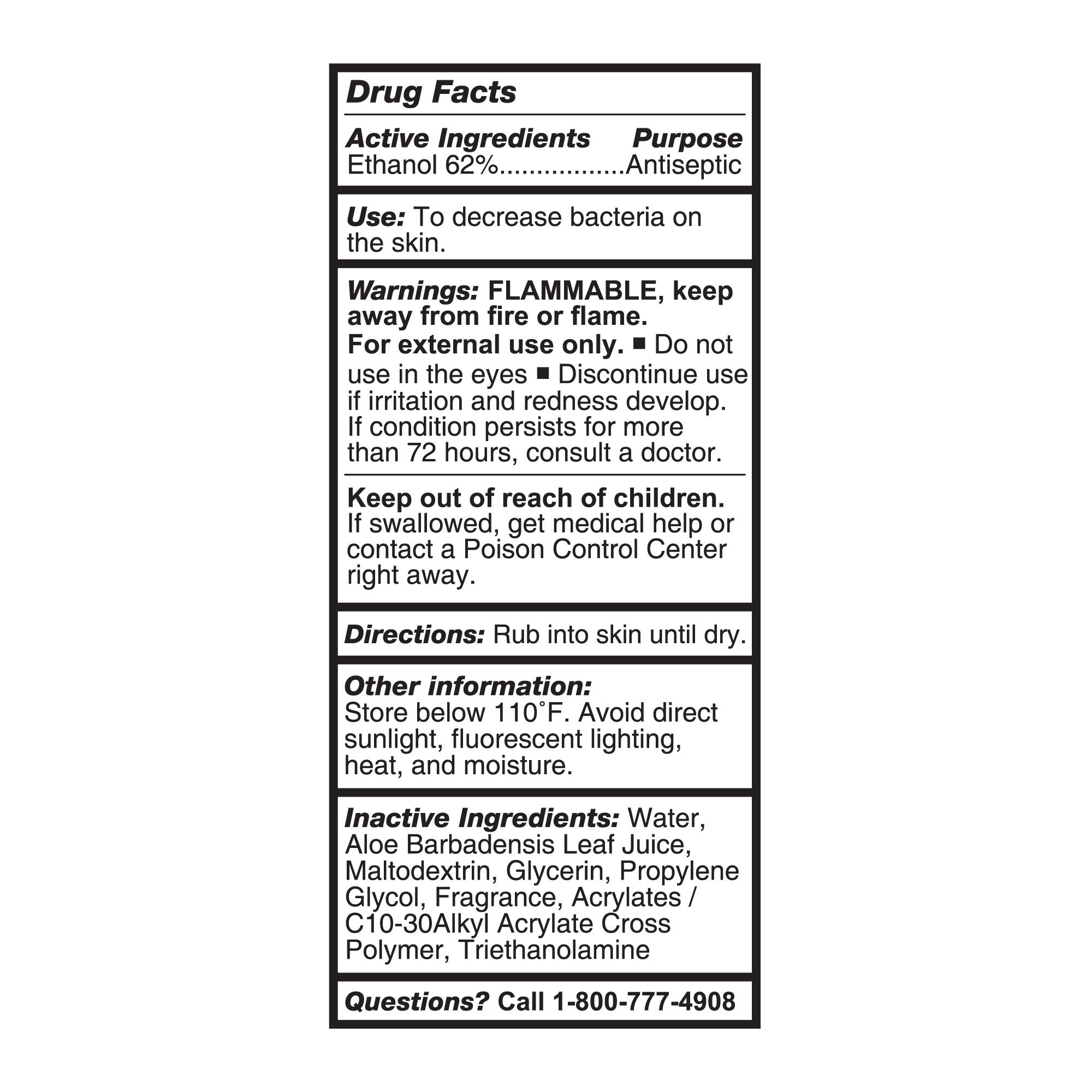 McKesson Brand - 16-1068 McKesson Gel Hand Sanitizer with Aloe 4 oz.