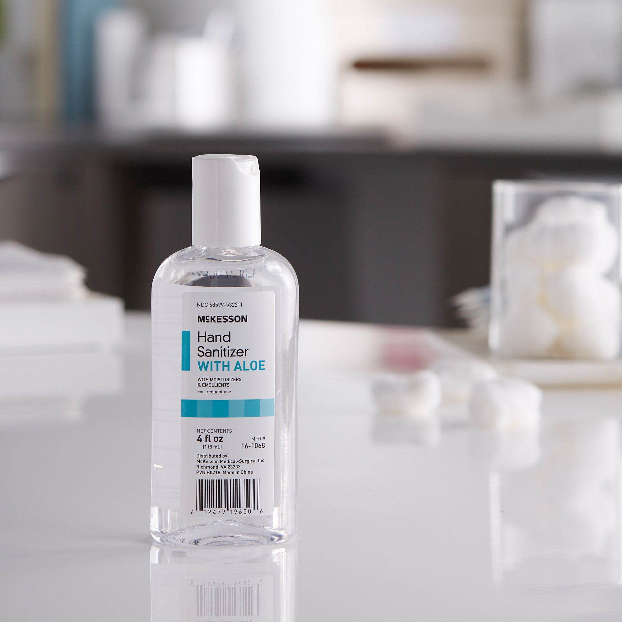 McKesson Brand 16-1068 - McKesson Gel Hand Sanitizer with Aloe 4 oz. - 1/Each, 24/Case