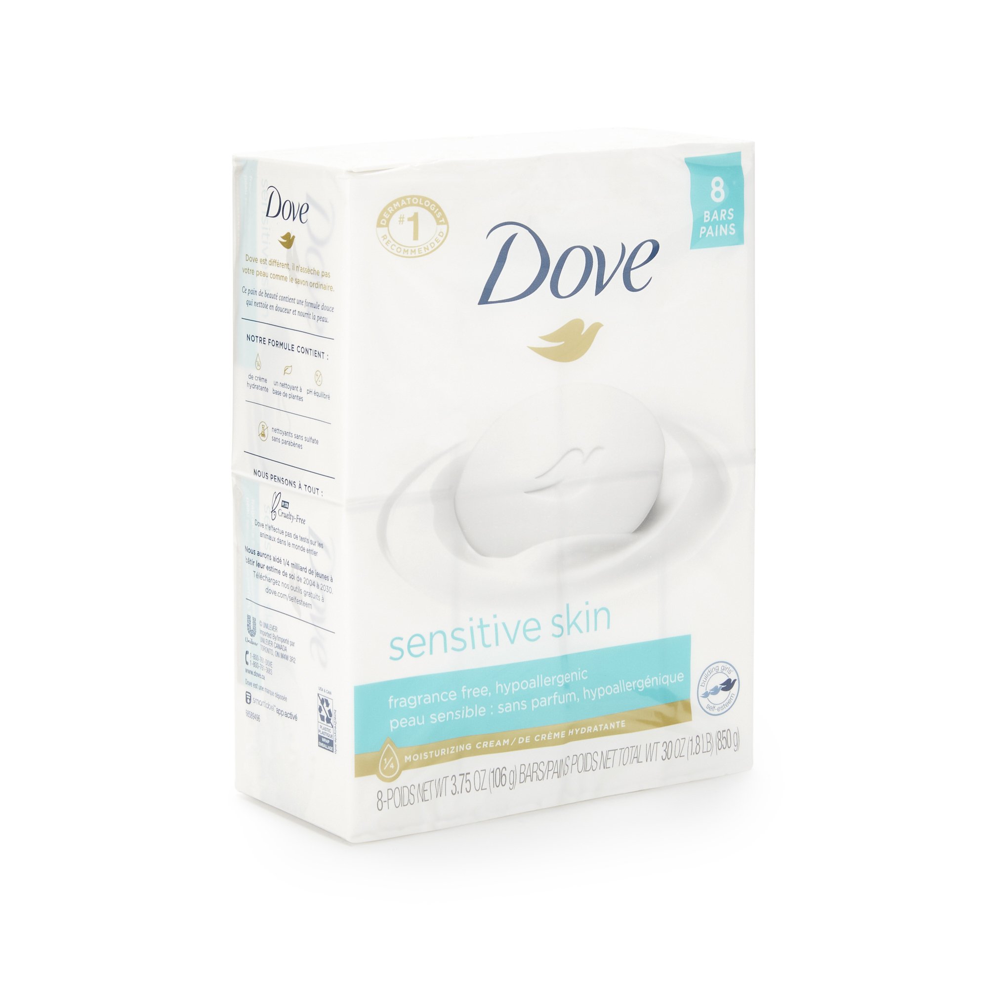 Essendant Co-United Stationers DVOCB613789 - Dove® Sensitive Skin Soap - 1/Each, 8/Pack, 72/Case