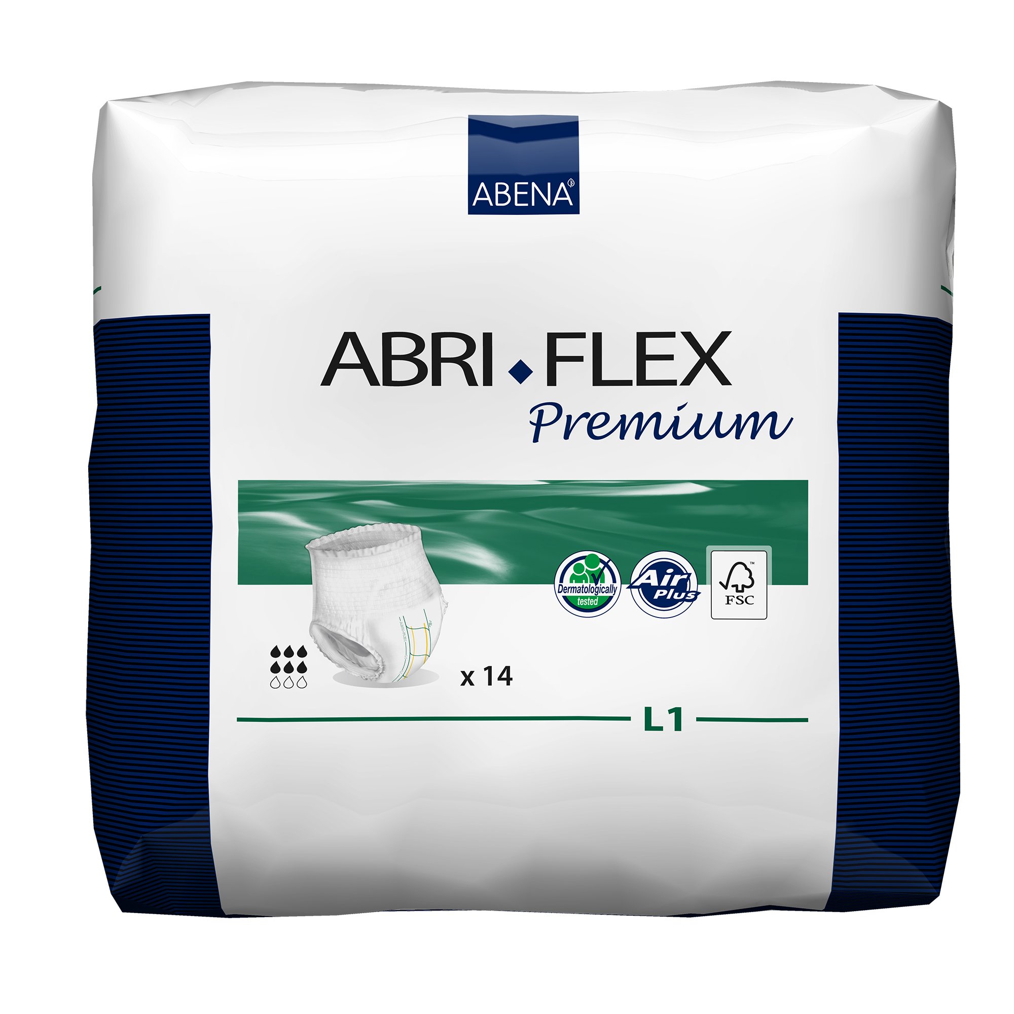 Abena North America 41086 - Abri-Flex™ Premium L1 Absorbent Underwear, Large - 14/Bag, 84/Case