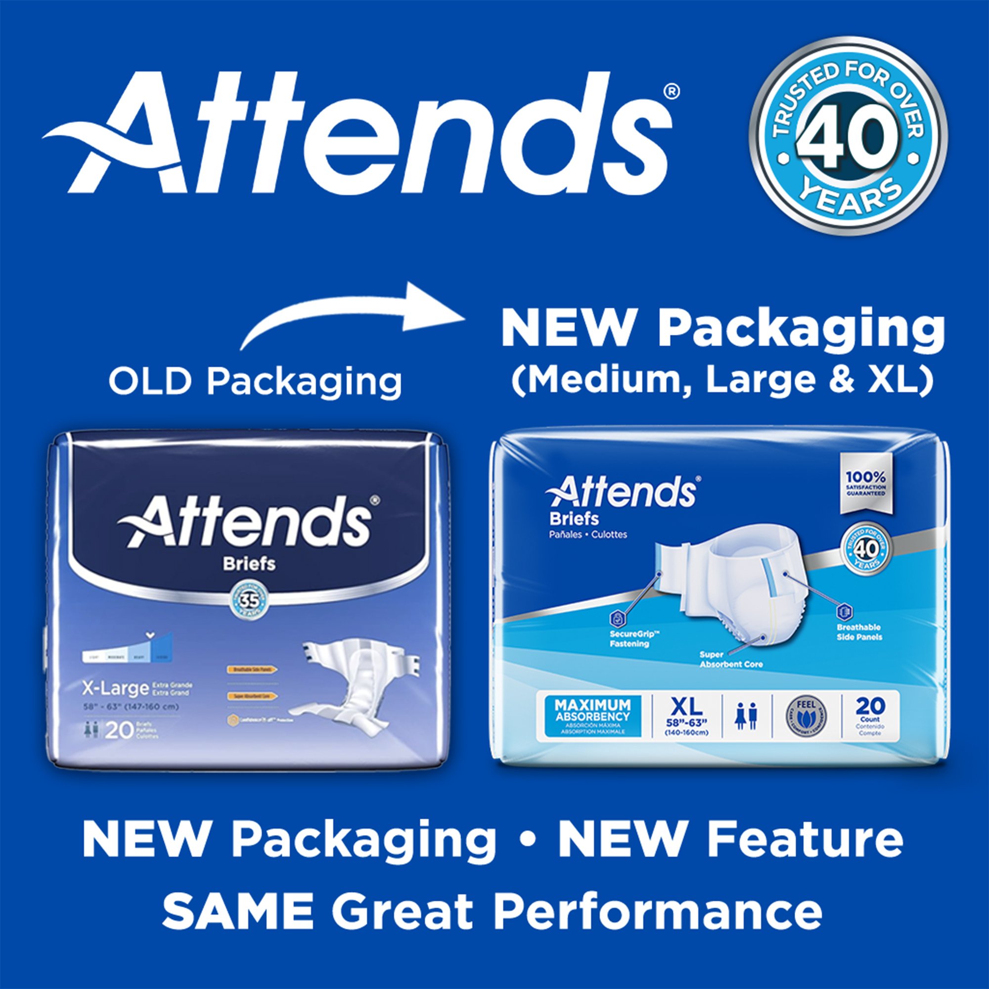 Attends Incontinence Brief DDA30 by Attends Healthcare Products