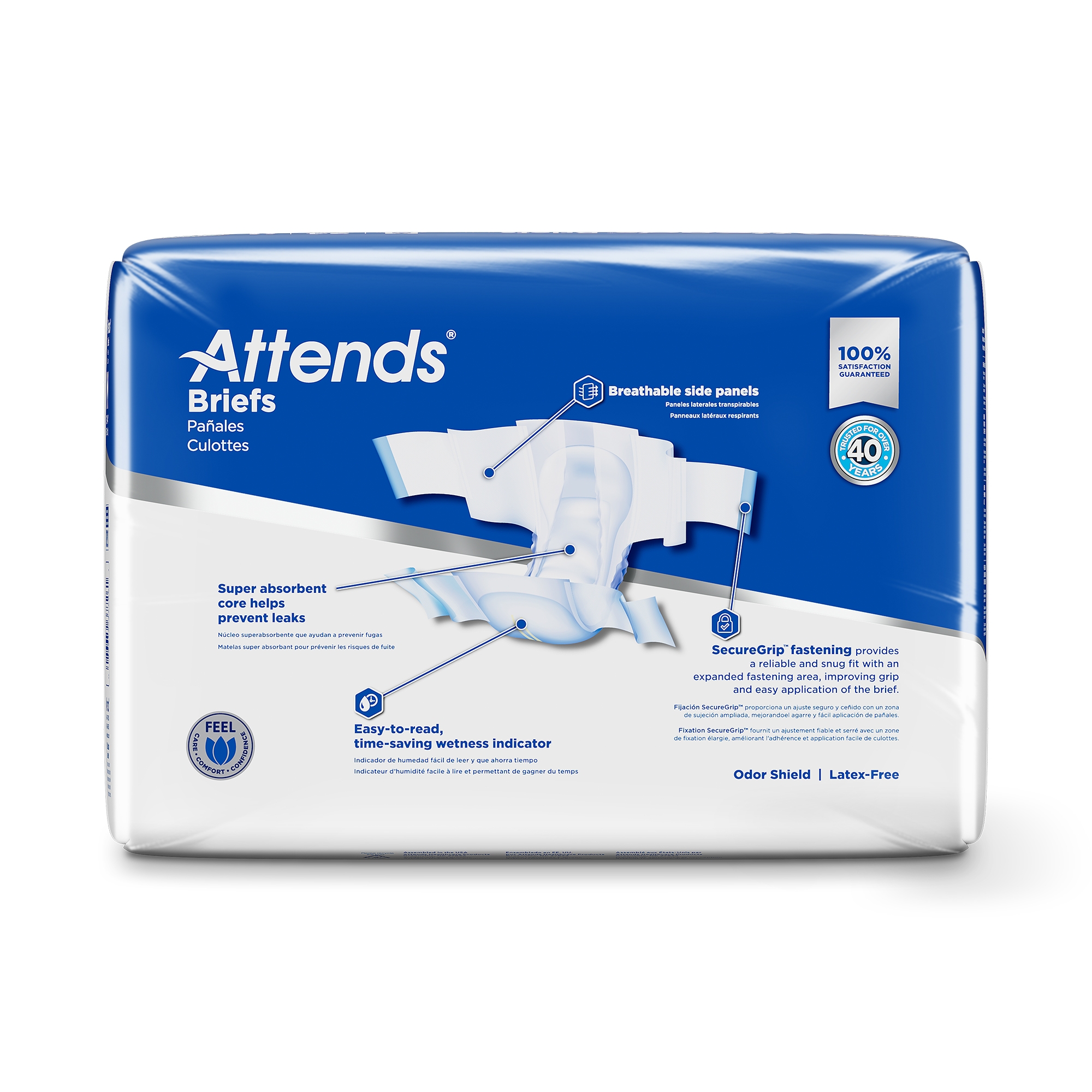 Attends Healthcare Products DDP20 - Attends® Extra Heavy Absorbency Briefs, Medium - 24/Bag, 96/Case