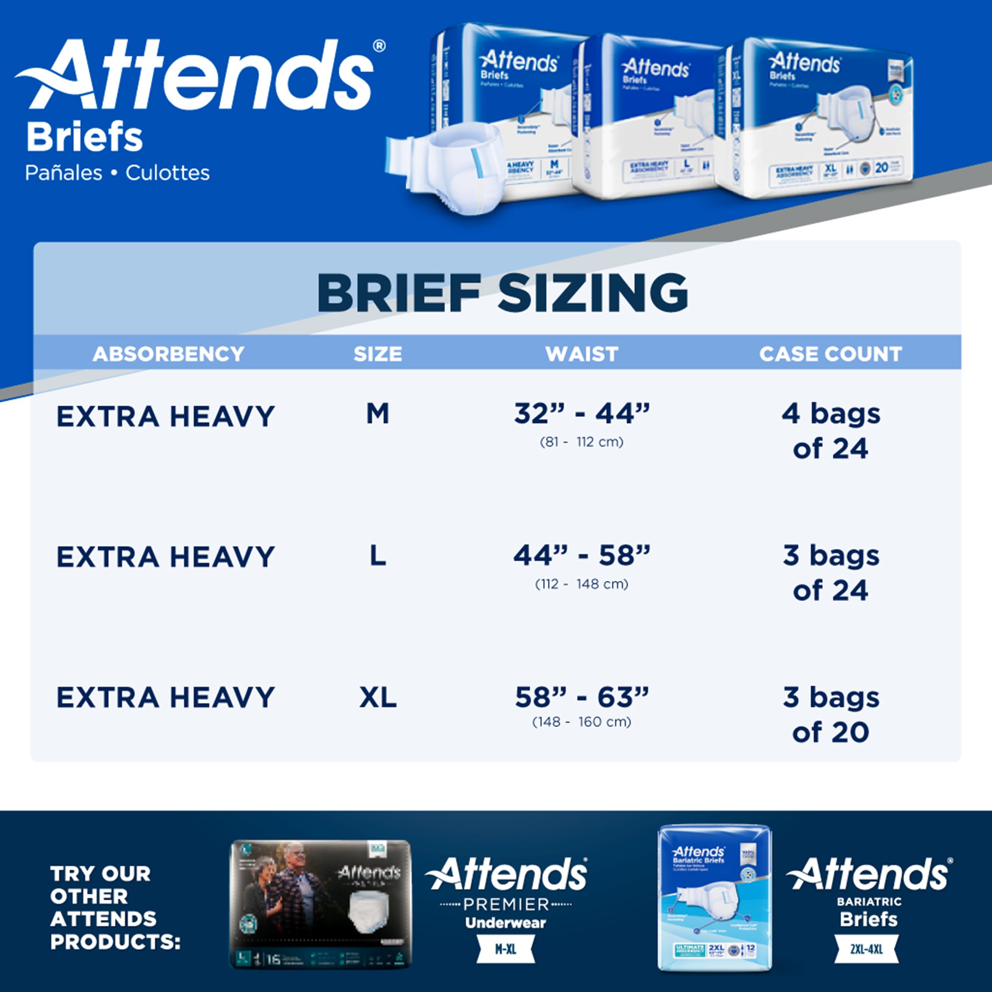 Attends Care Advanced Incontinence Brief DDP20 by Attends Healthcare Products