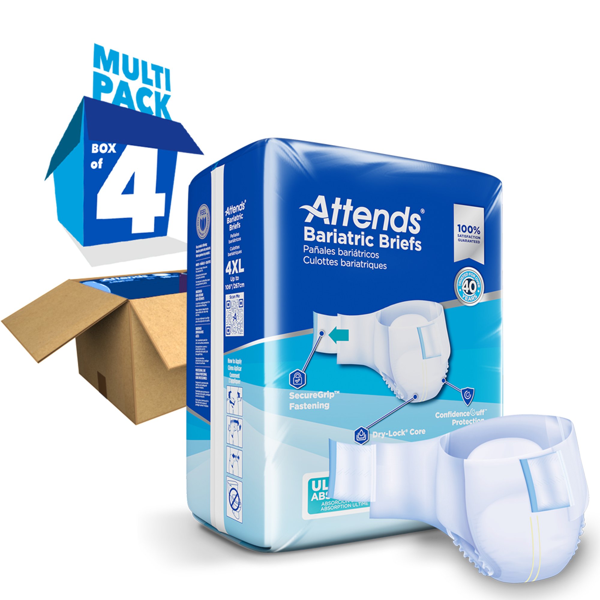 Attends Healthcare Products - DD60 Attends® Bariatric Briefs