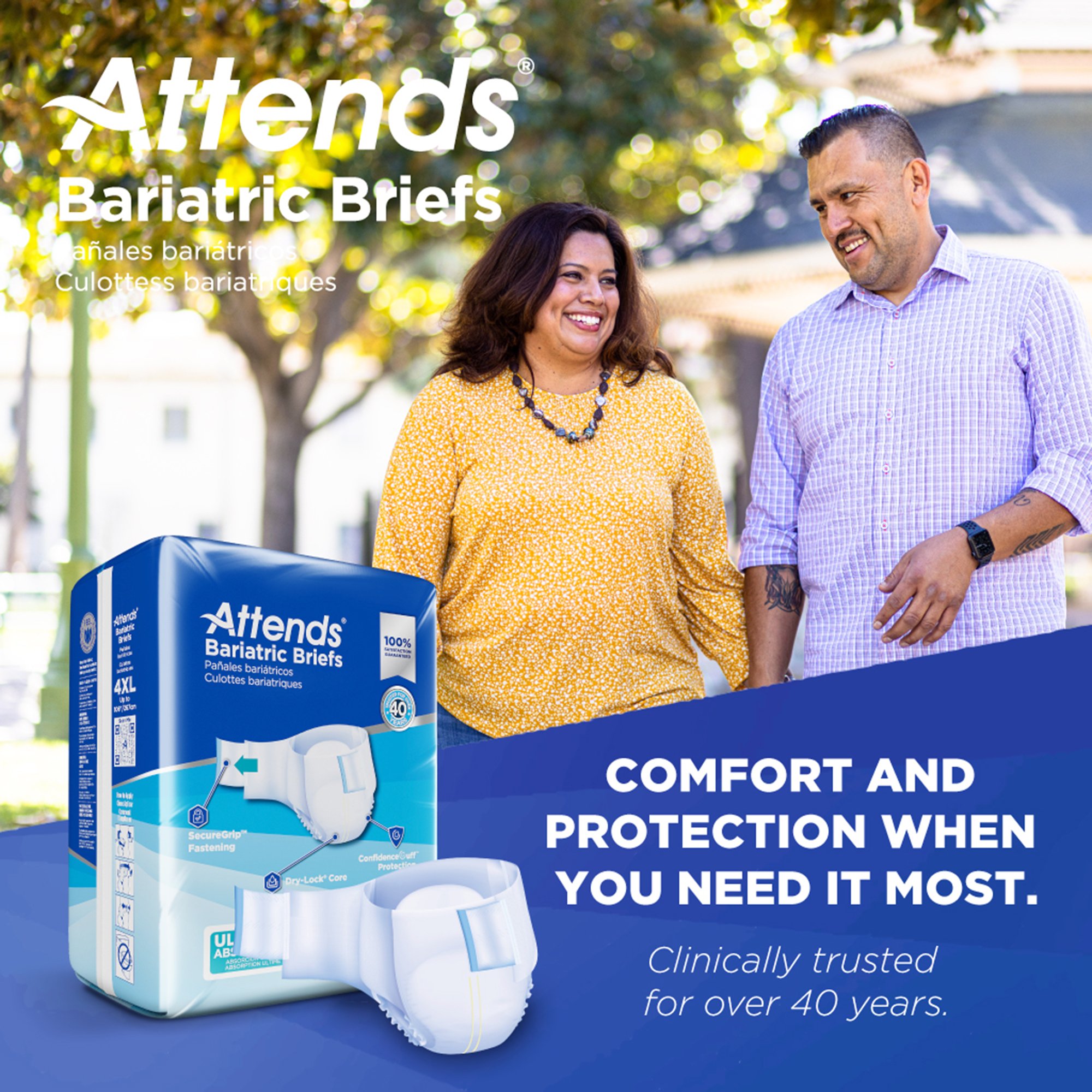 Attends Healthcare Products DD60 - Attends® Bariatric Briefs, 4X-Large - 8/Bag, 32/Case