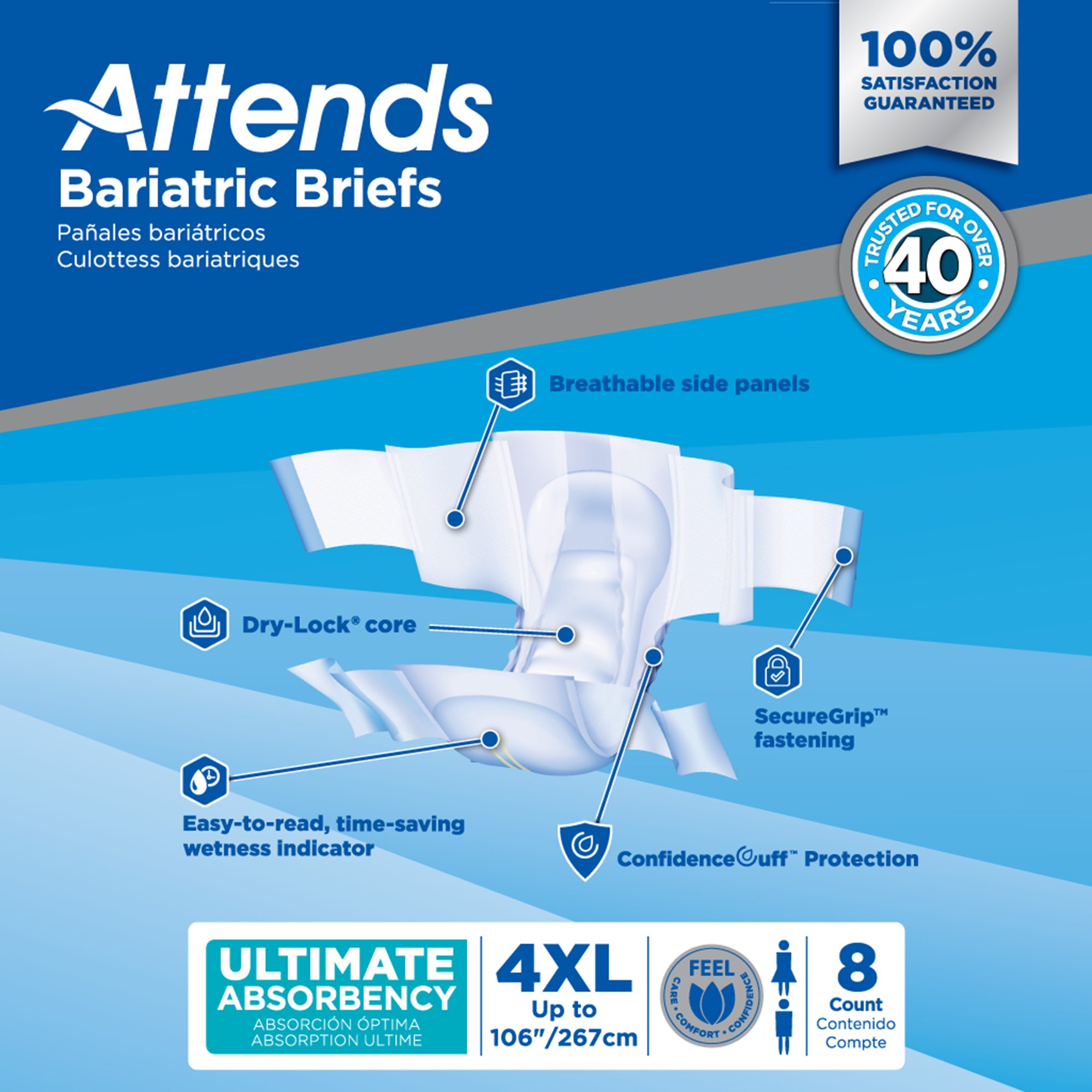 Attends Healthcare Products - DD60 Attends® Bariatric Briefs
