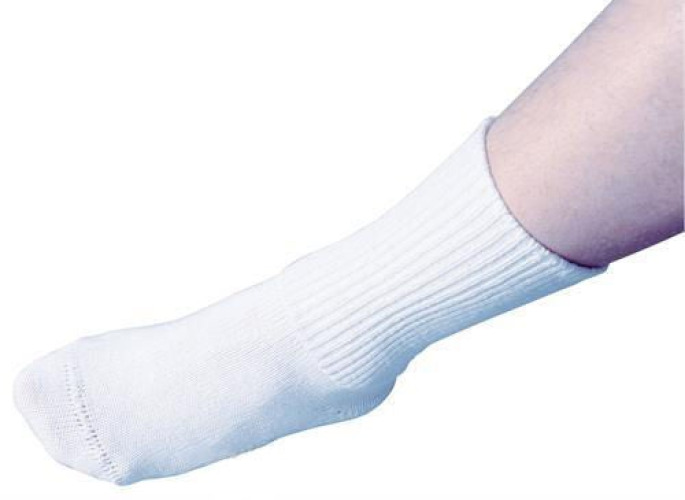 Pedifix - P795-XL Diabetic Socks SeamLess™ Calf High X-Large White Closed Toe