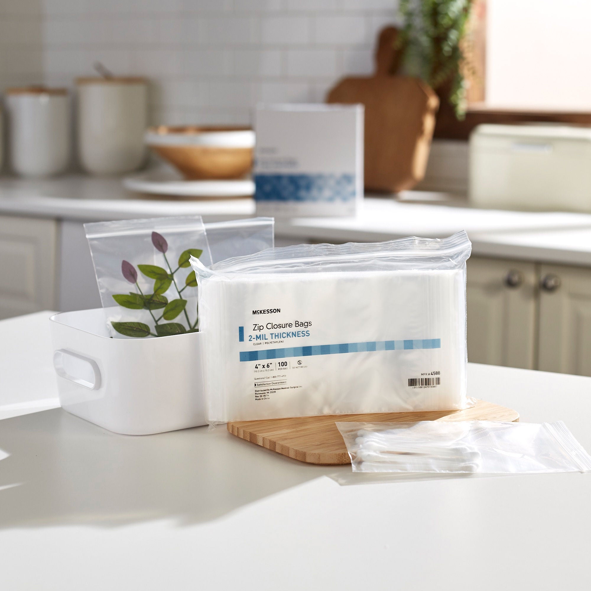McKesson Brand - 4588 McKesson 4 X 6 Inch Zip Closure Bag