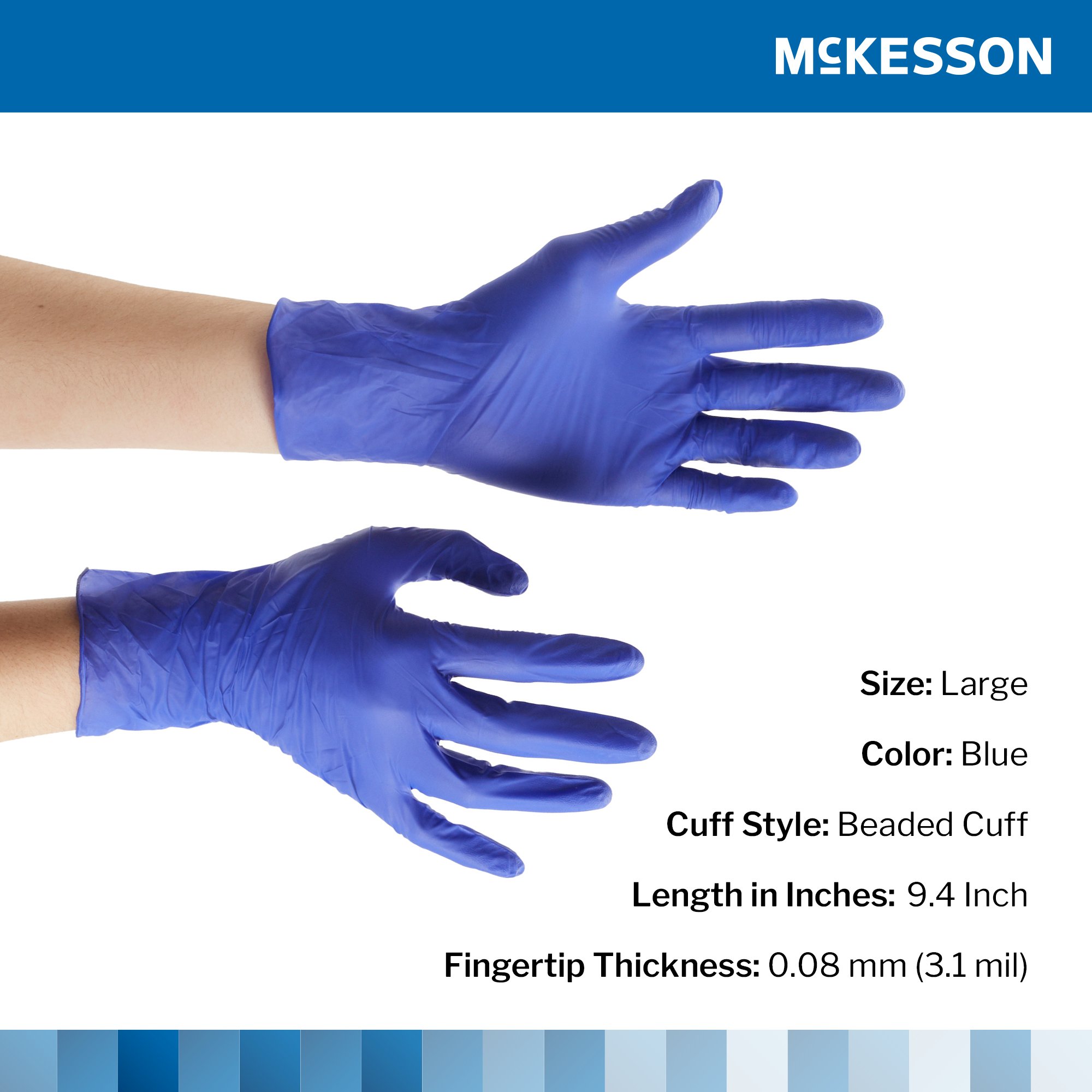 McKesson Brand - 14-6N36 McKesson Confiderm® 3.0 Nitrile Exam Glove