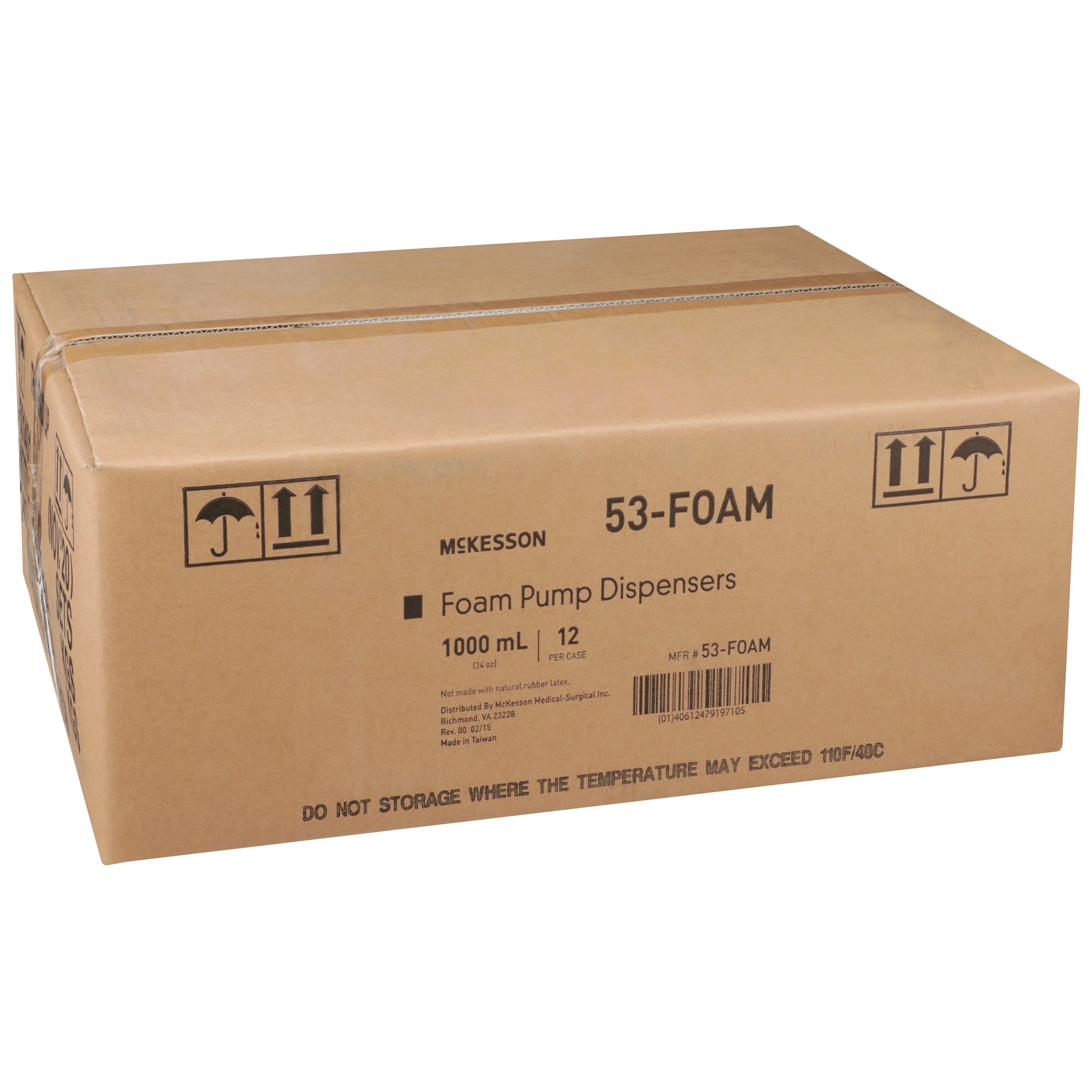 McKesson Brand 53-FOAM - McKesson Skin Care Dispenser, 1,000 mL Capacity - 1/Each, 12/Case