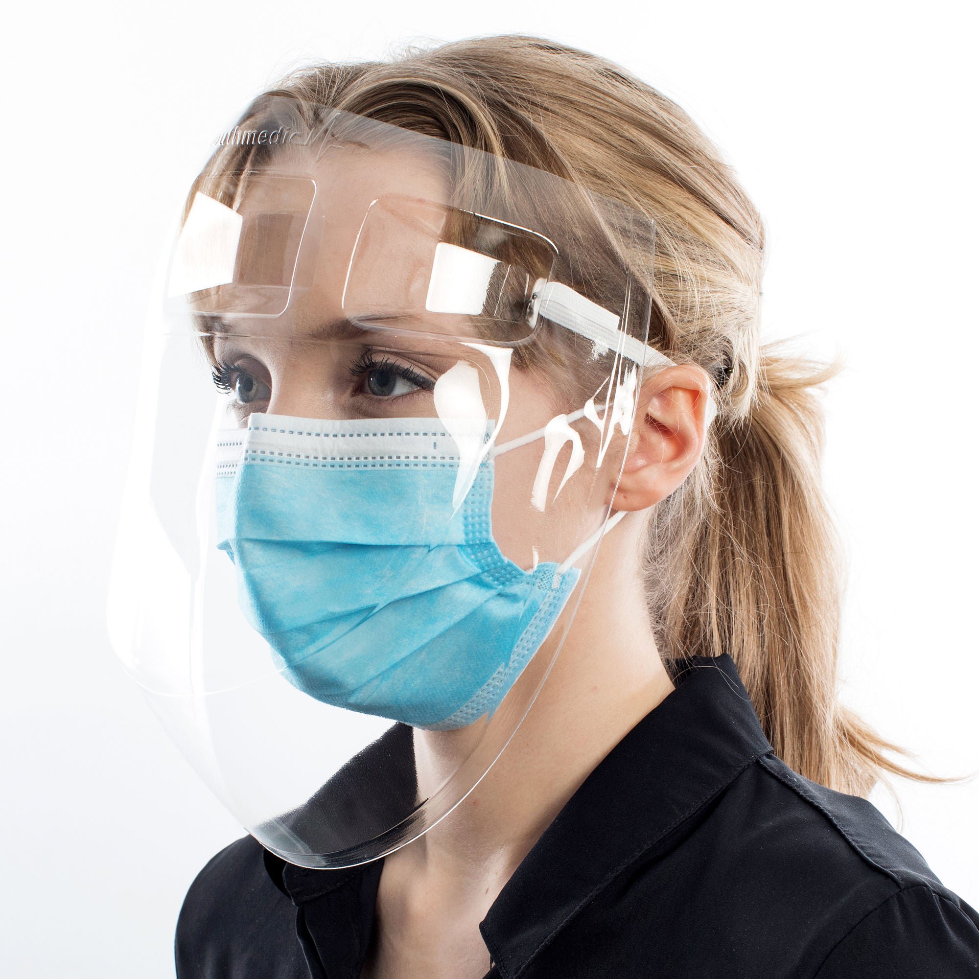 Southmedic - MXFS-25 Wraparound Face Shield Better Shield™ One Size Fits Most Full Length Ventilated Disposable NonSterile