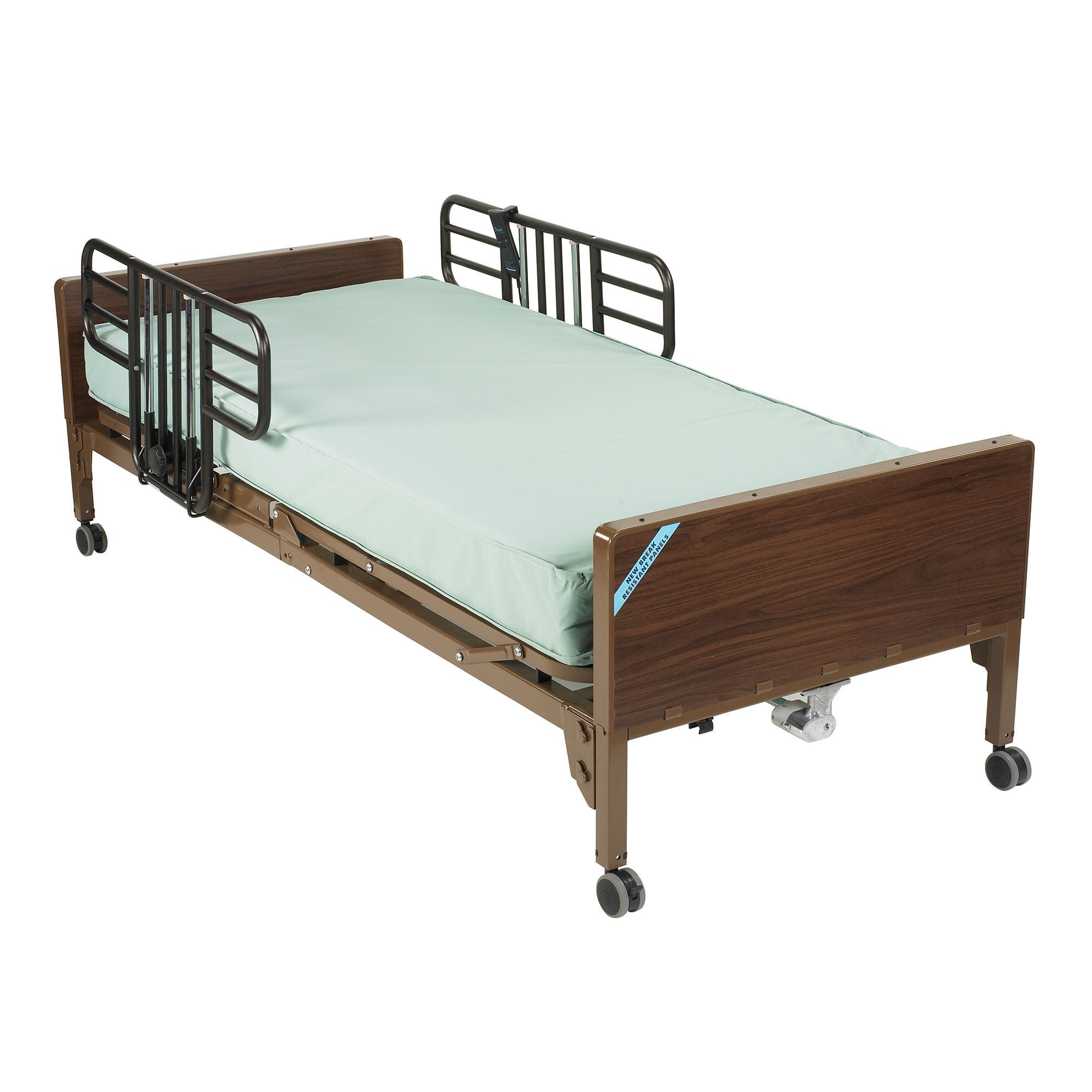 Drive DeVilbiss Healthcare - 15033BV-PKG-1-T Electric Bed Package Delta® Ultra-Light 1000 Home Care 88 Inch Length Spring Deck 3 Functions 12-1/2 to 21-1/2 Inch Height Range