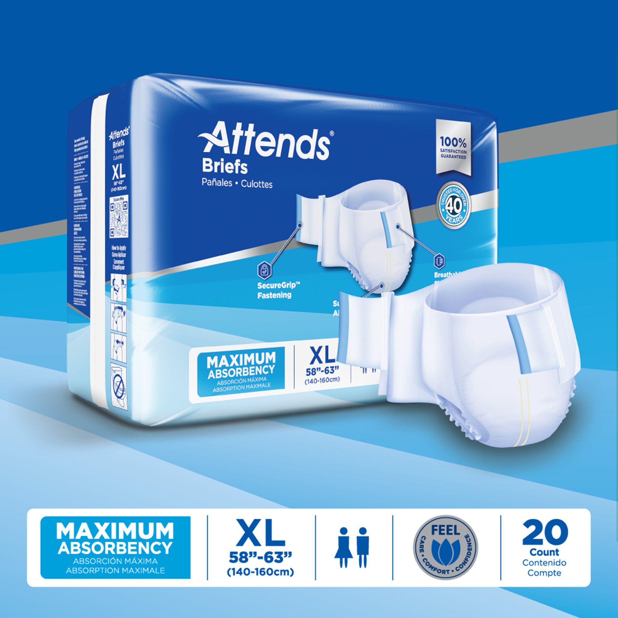 Attends Healthcare Products - DDA40 Attends® Heavy Absorbency Briefs