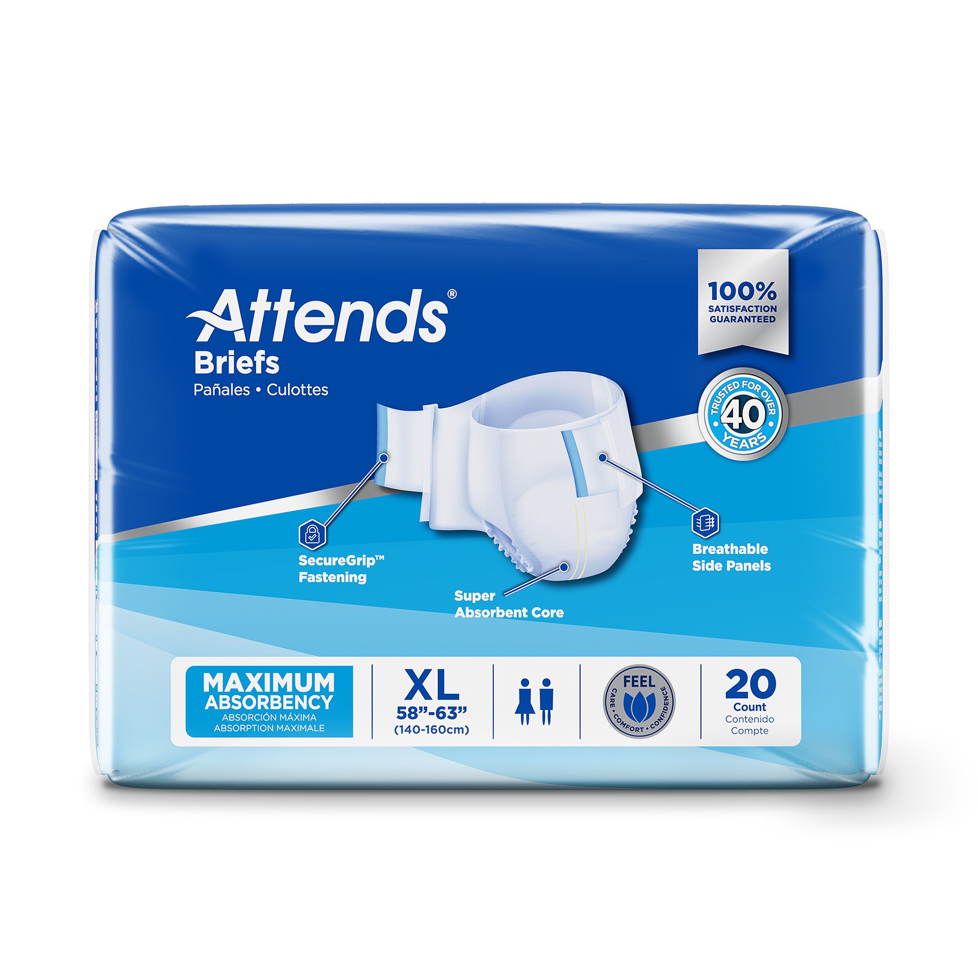 Attends Healthcare Products - DDA40 Attends® Heavy Absorbency Briefs