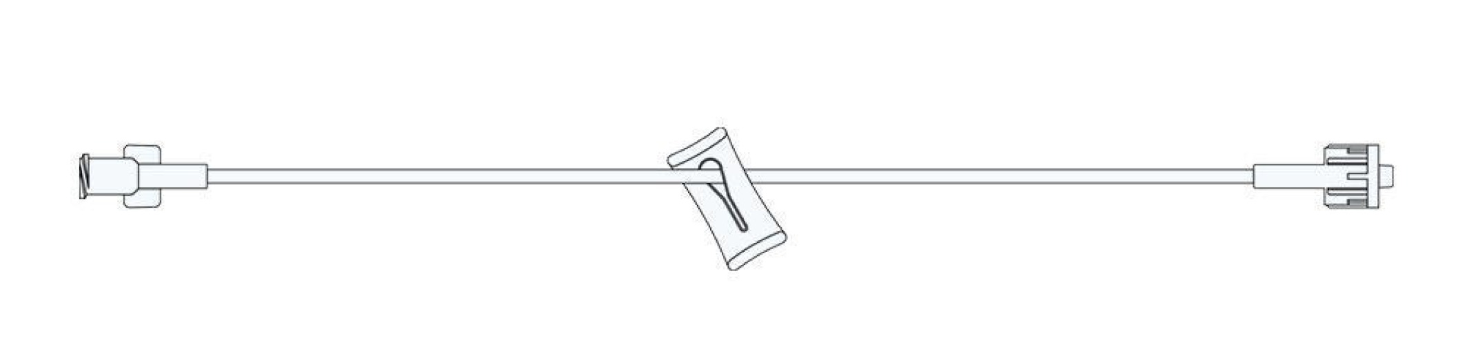 MPS Medical - EG-014-01 IV Extension Set Mini Bore 15 Inch Tubing With Filter