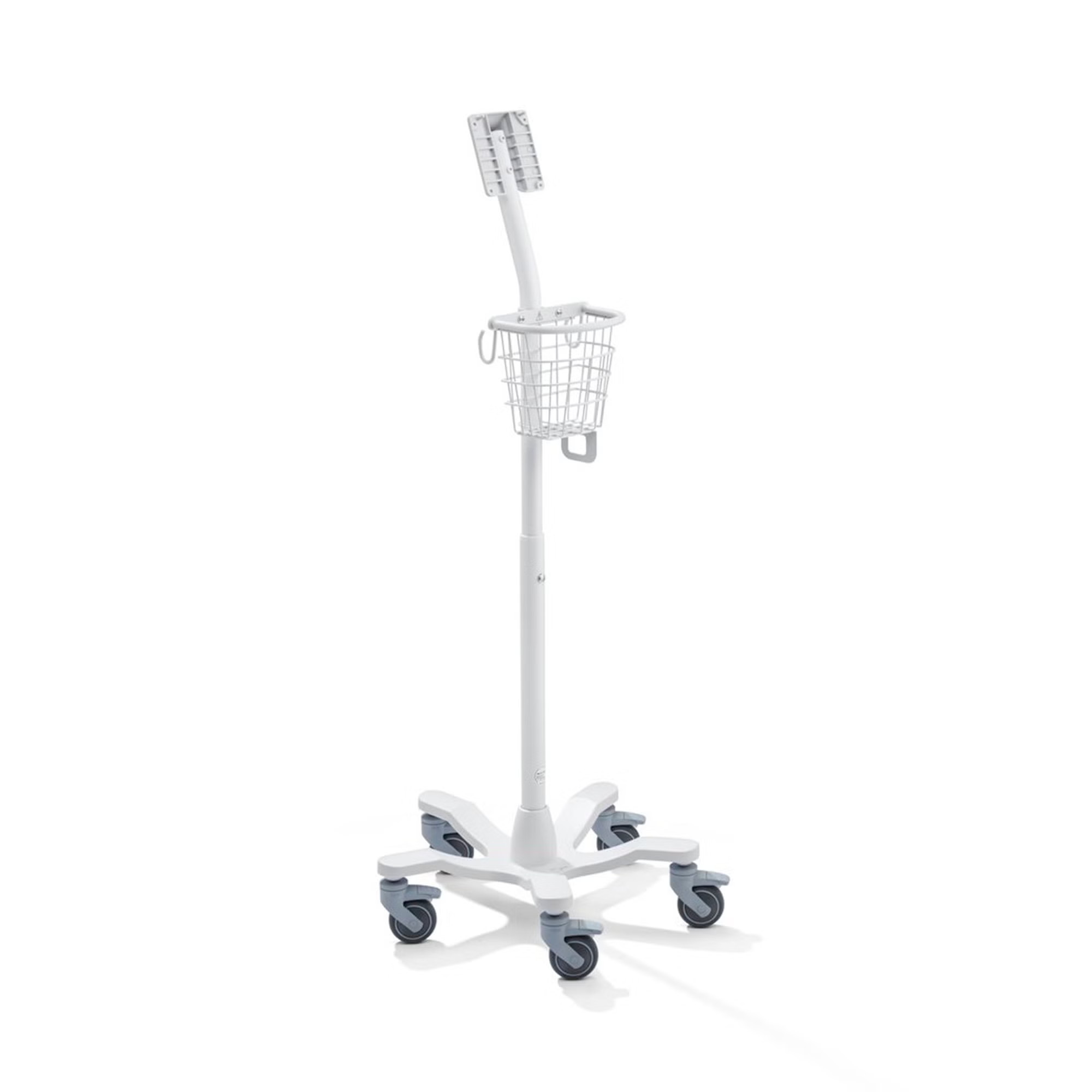 Welch Allyn - 7000-MS3 Spot Monitor Mobile Work Surface Stand Welch Allyn Mobile Classic Stand with Basket For use with Welch Allyn Connex Spot Monitors